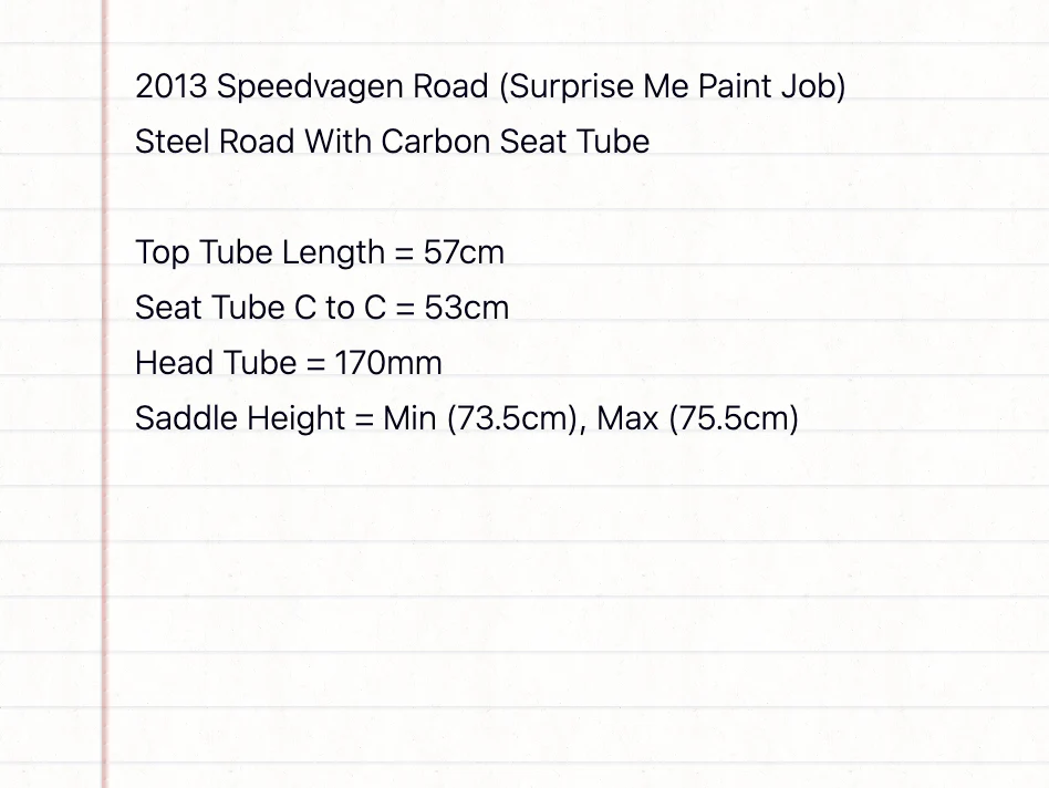 2013 Speedvagen Road "Surprise Me" Road Bike - 57cm - Image 20