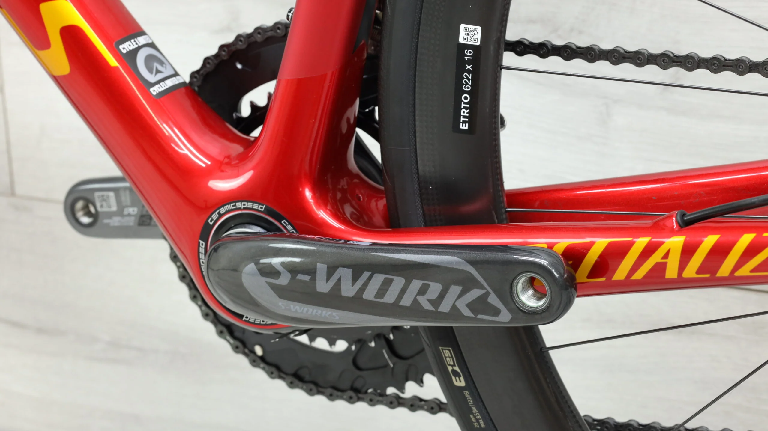 2015 Specialized S-Works Tarmac Disc  Road Bike - 56cm - Image 6