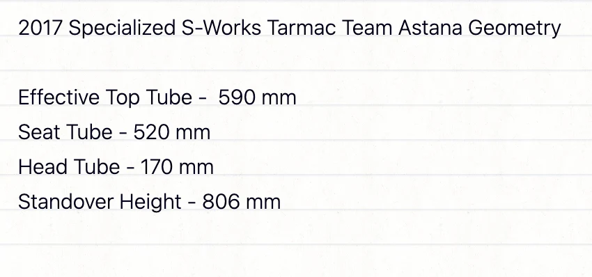 Specialized S-Works Tarmac Team Astana  Road Bike - 2017, 58cm - Image 18