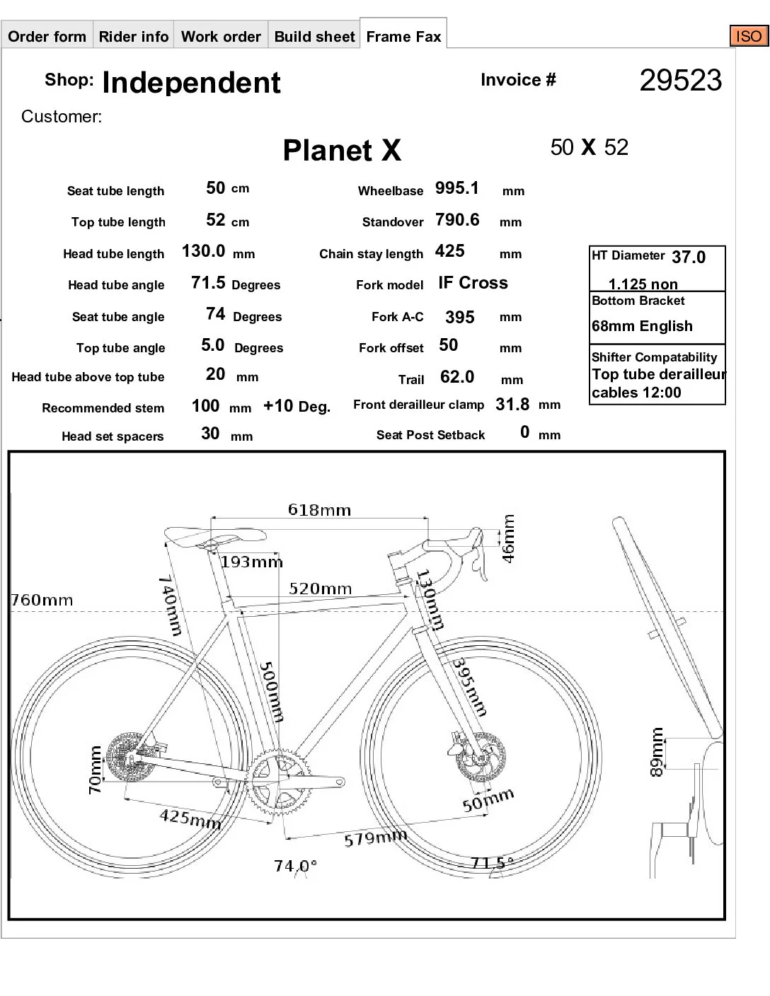 2019 Independent Fabrication Planet X  Cyclocross Bike - 52cm - Image 16