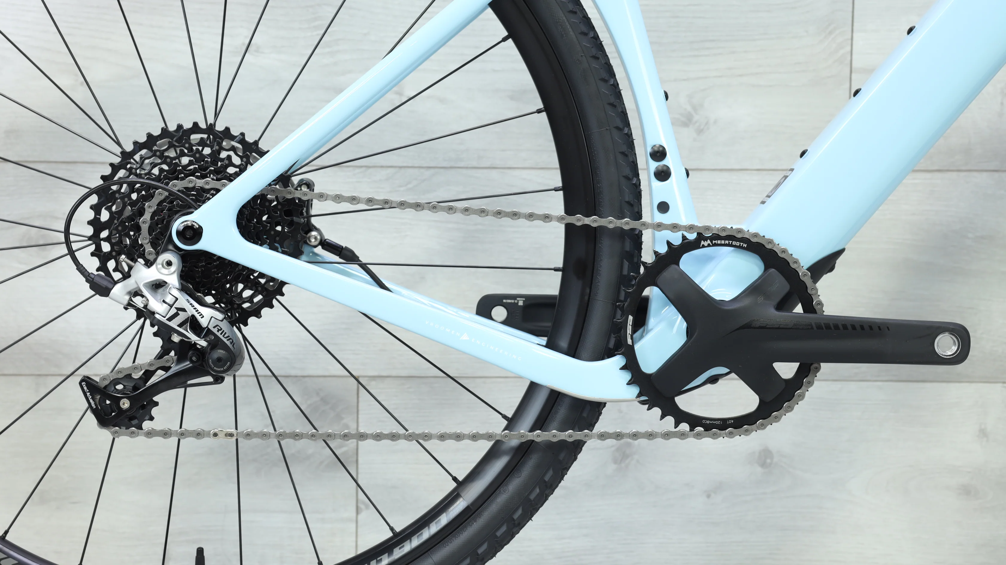 3T Ultra Rival 1x11 Light Blue 700c Gravel Bike - 2024 - Image 4