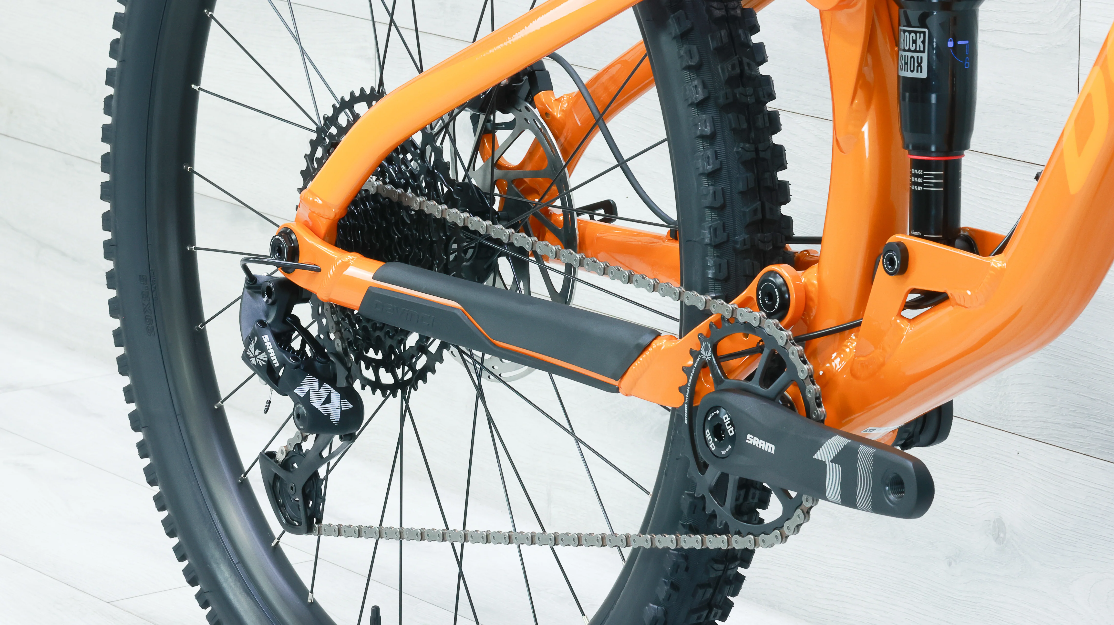 2024 Devinci Django A29 NX 12s Dream Orange Mountain Bike - Image 6
