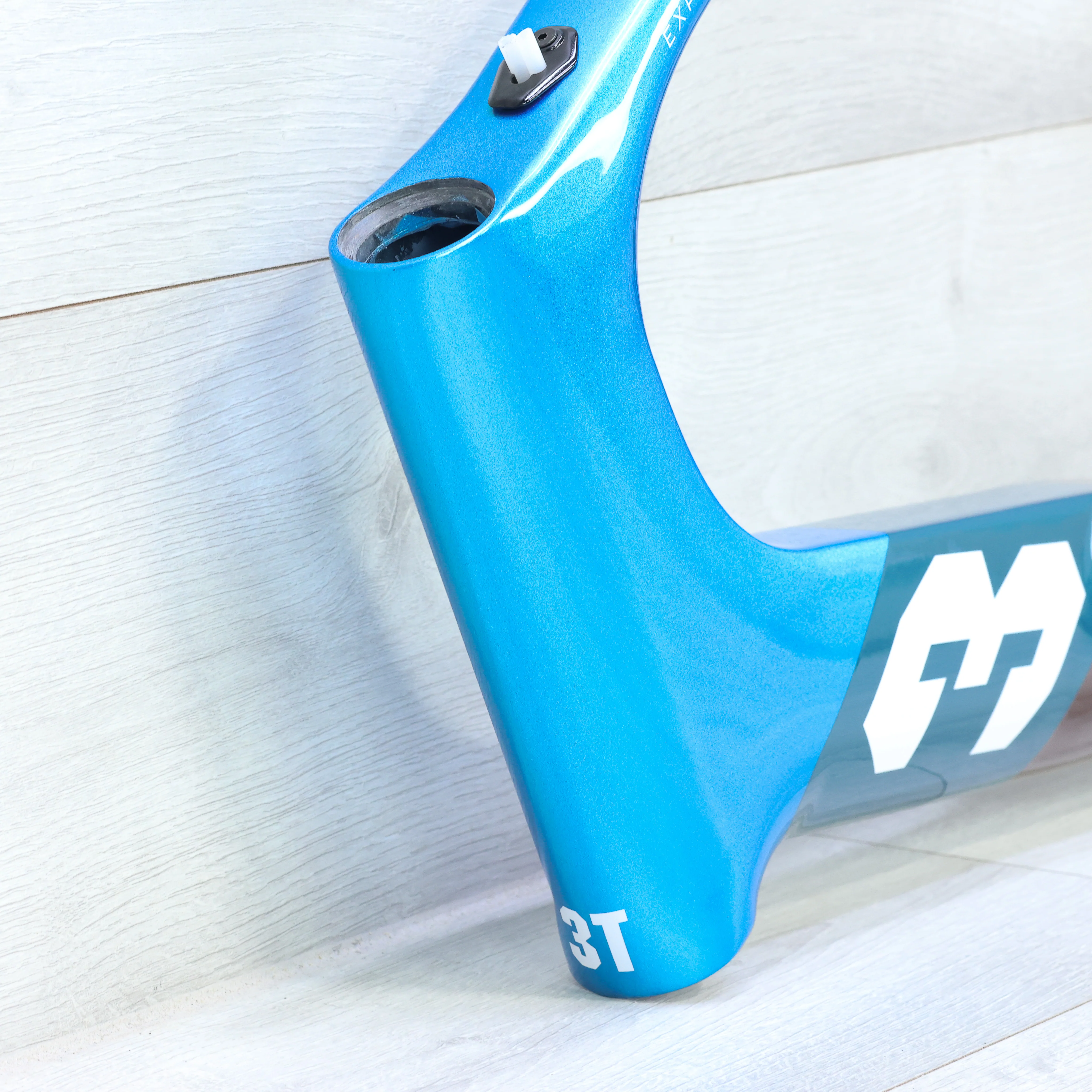 3T Exploro RaceMax Blue/Brown Gravel Bike Frameset Without Fork - 61cm - Image 6