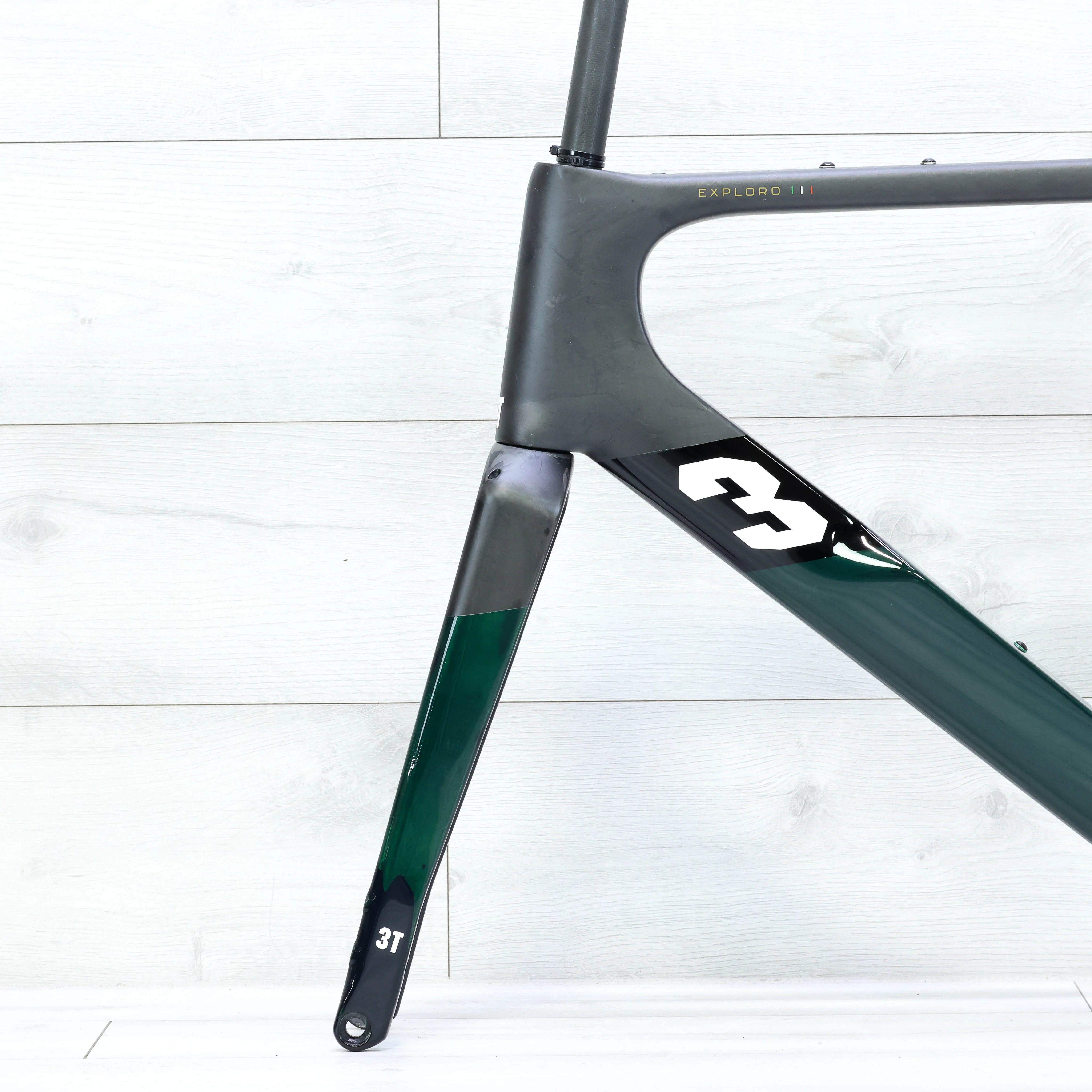 3T Exploro RaceMax Italia Verde Gravel Frameset - 56cm - Image 5