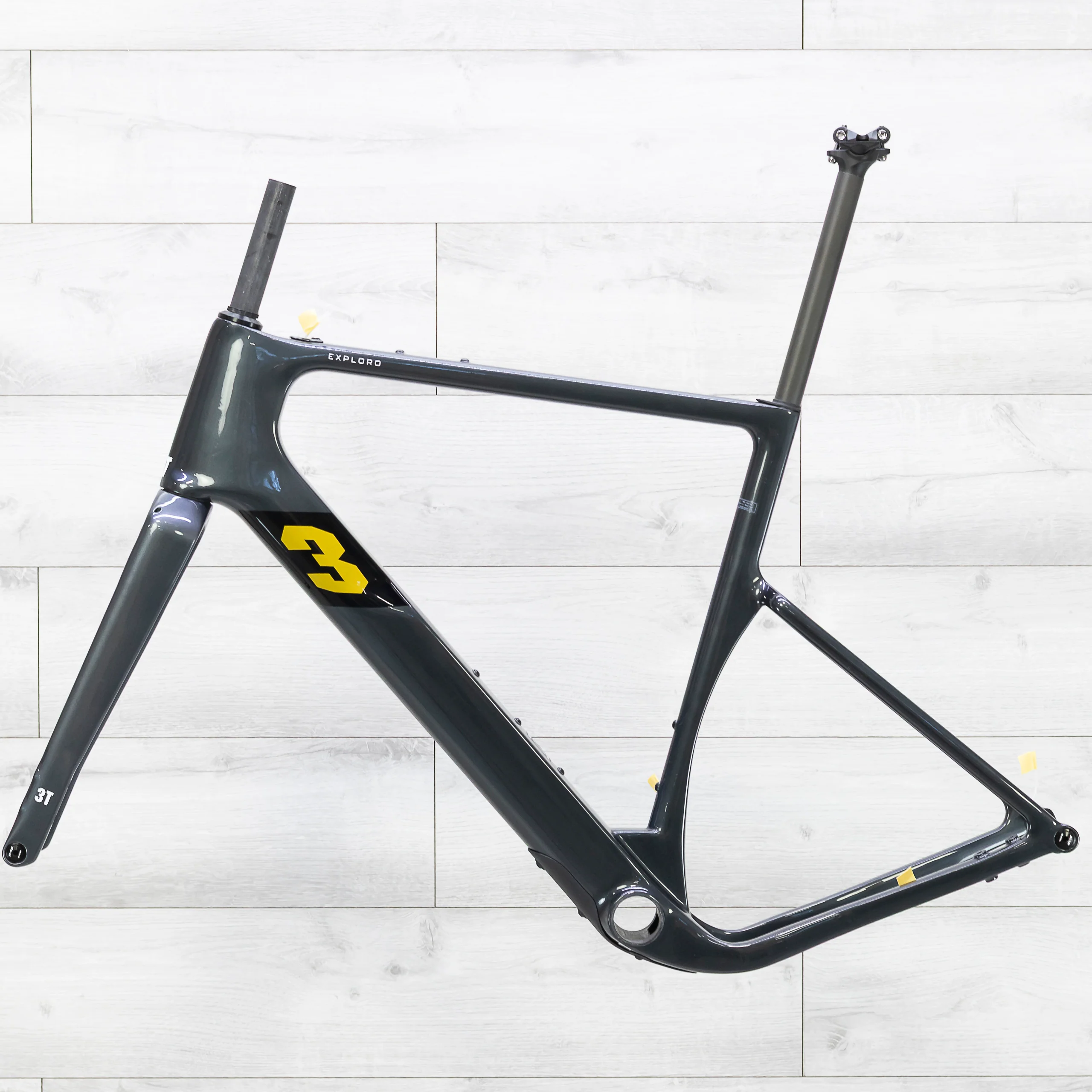 3T Exploro Ultra Graphite Gravel Bike Frameset - 56cm - Image 2