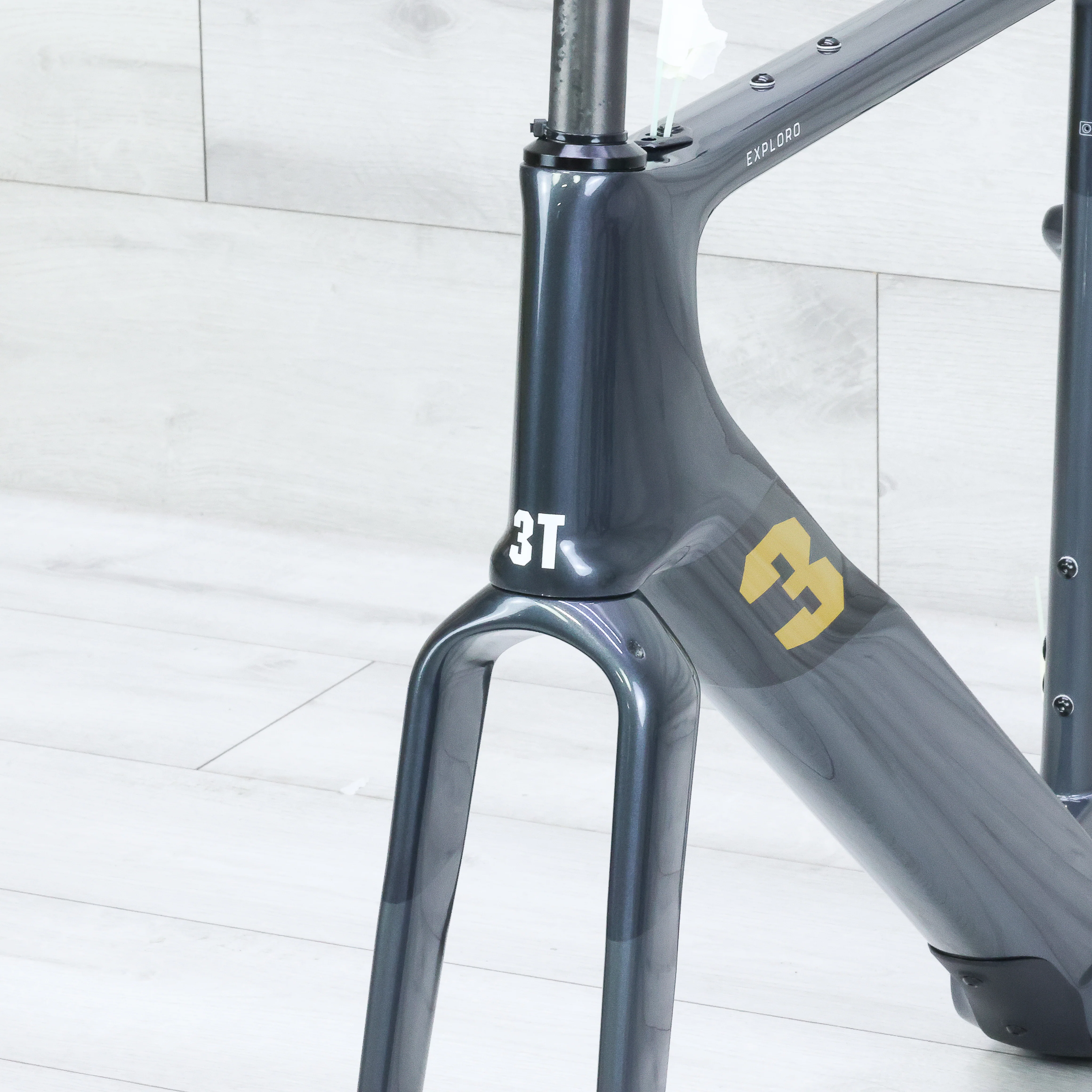 3T Exploro Ultra Gravel Bike Frameset Black/Glossy - Image 6