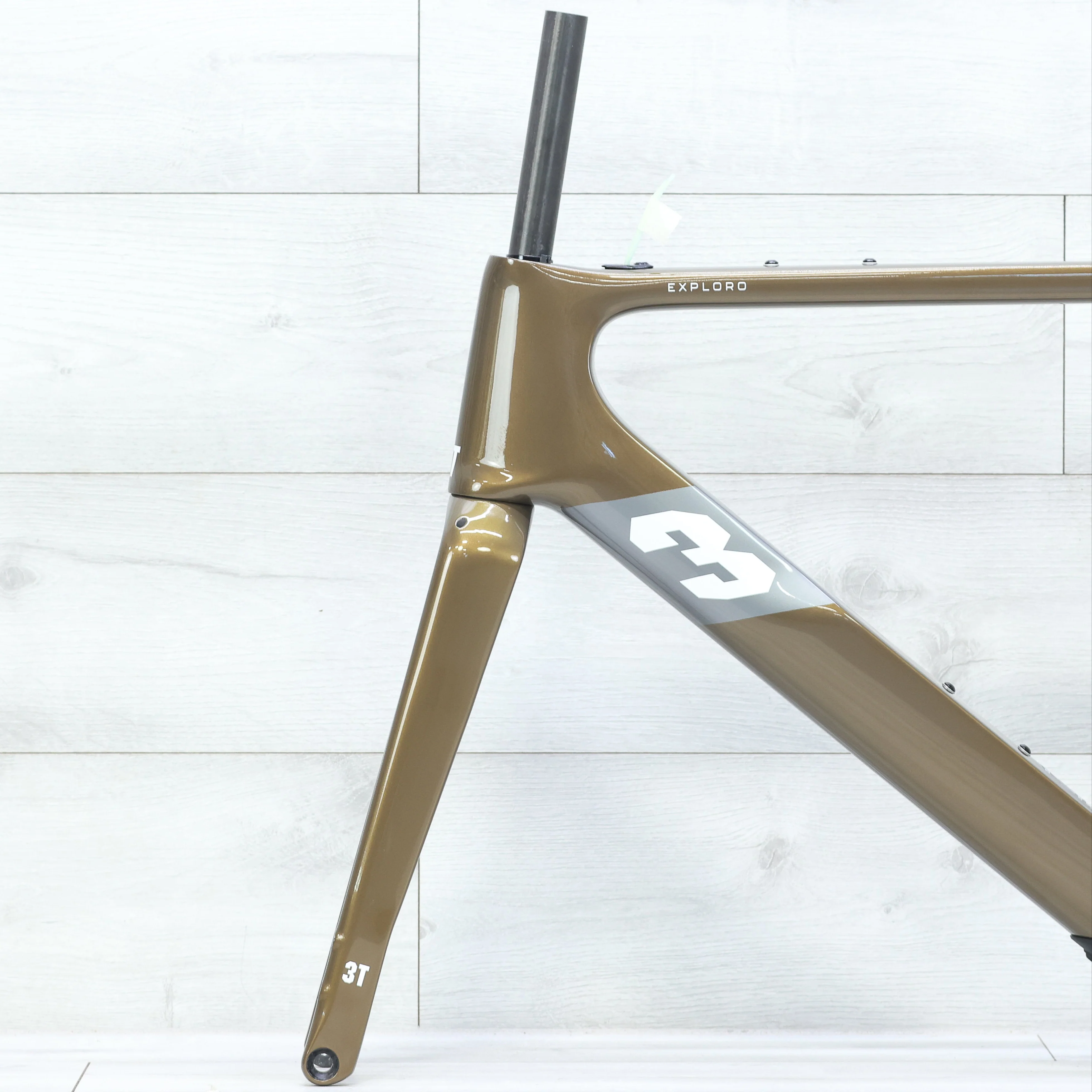 3T Exploro Ultra Gravel Bike Frameset Coffee - Image 5