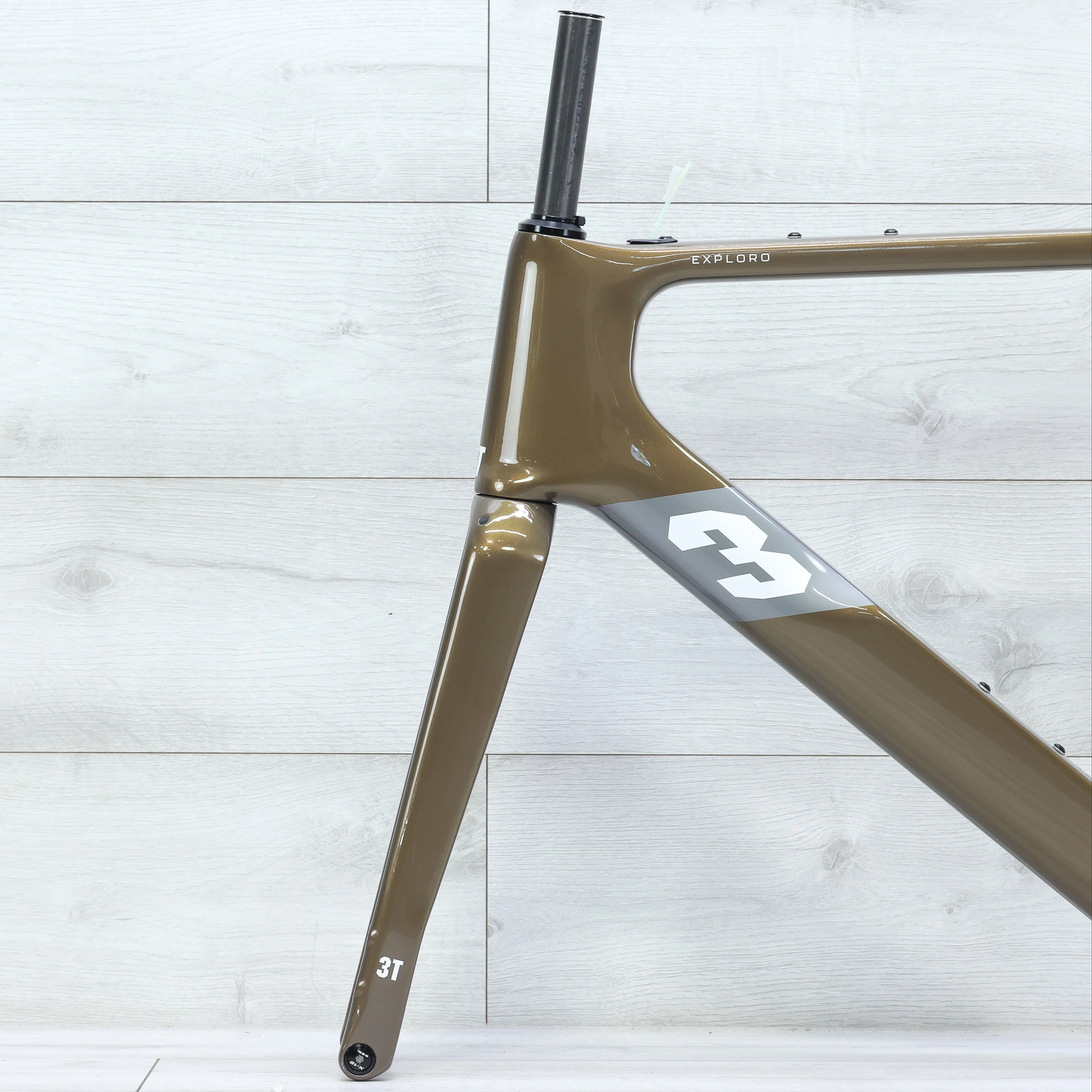 3T Exploro Ultra Gravel Bike Frameset Coffee - Image 6