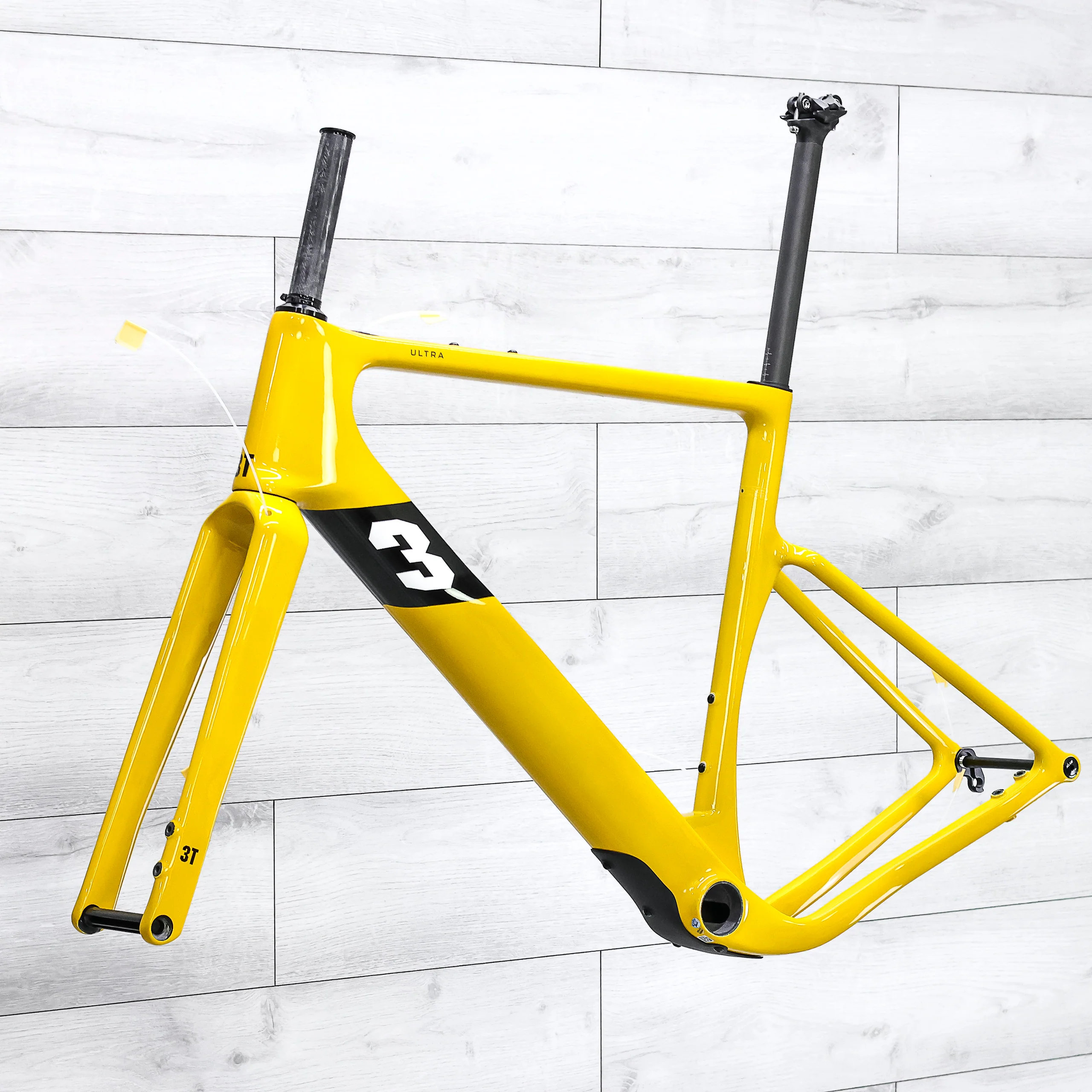 3T Ultra Gravel Bike Frameset - 2025, Mustard - Image 5