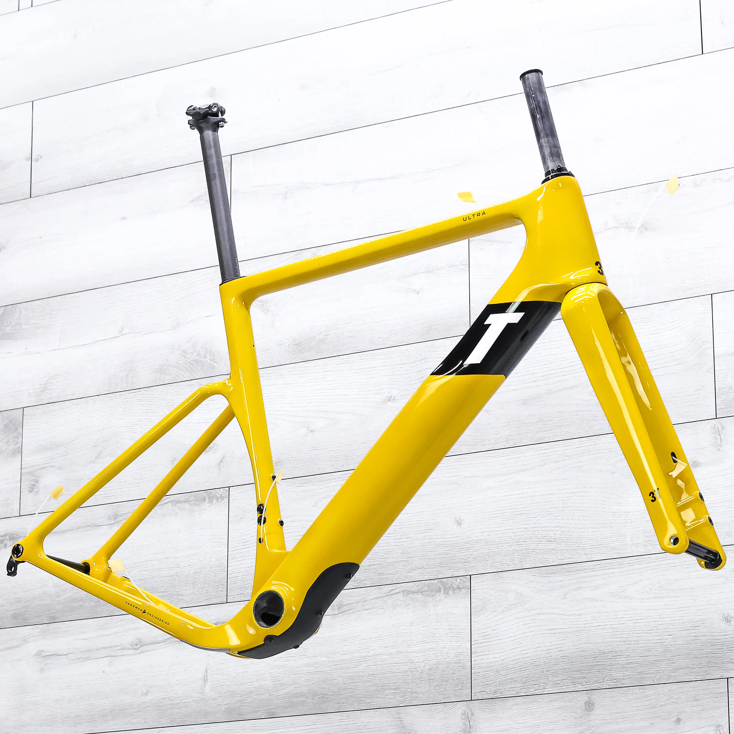 3T Ultra Gravel Bike Frameset - 2025, Mustard - Image 6