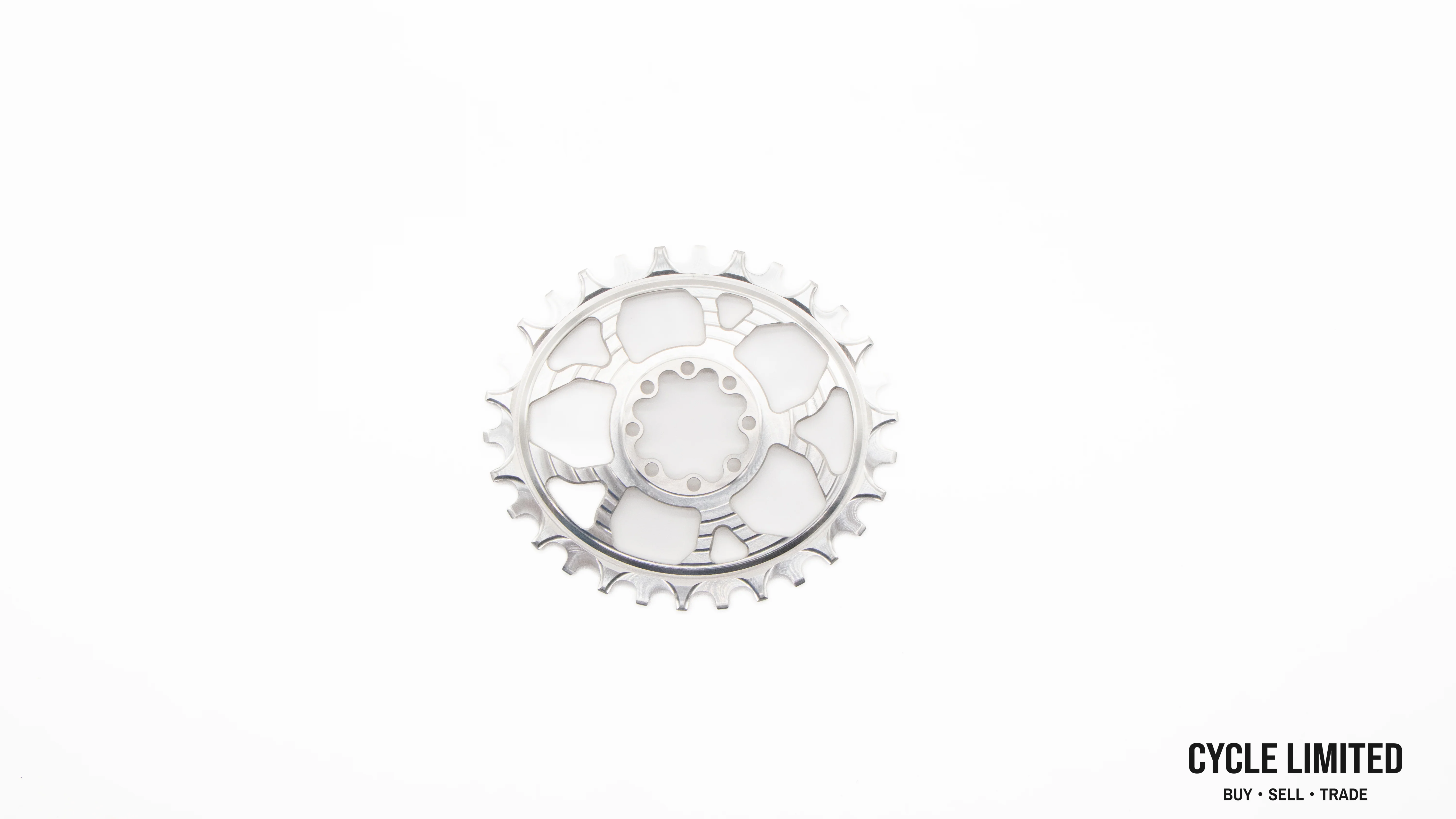 5DEV 12% 8-Bolt Oval Chainring 30T Raw - Image 2