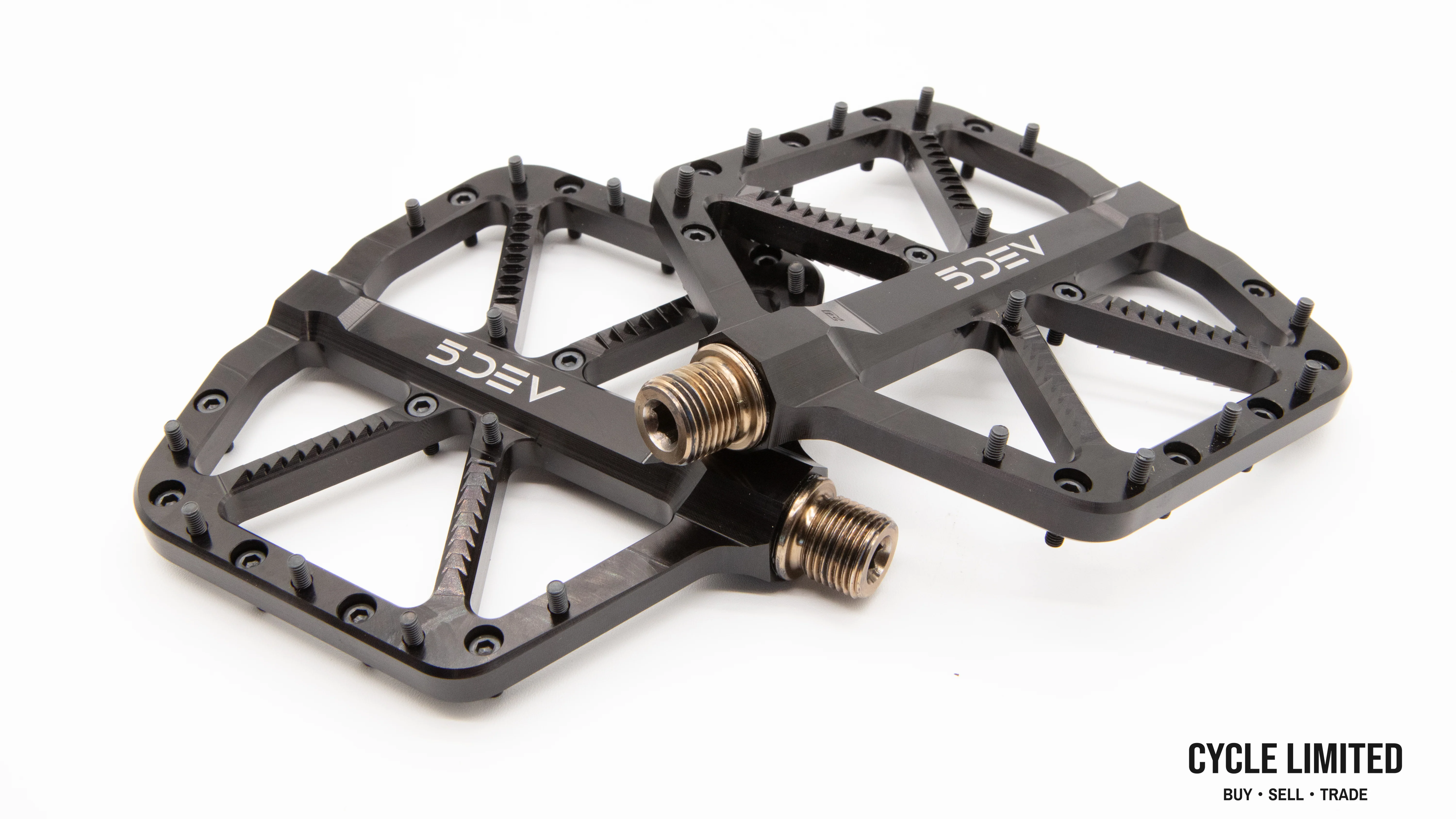 5DEV Trail/Enduro Flat Pedals Black 341g - Image 2