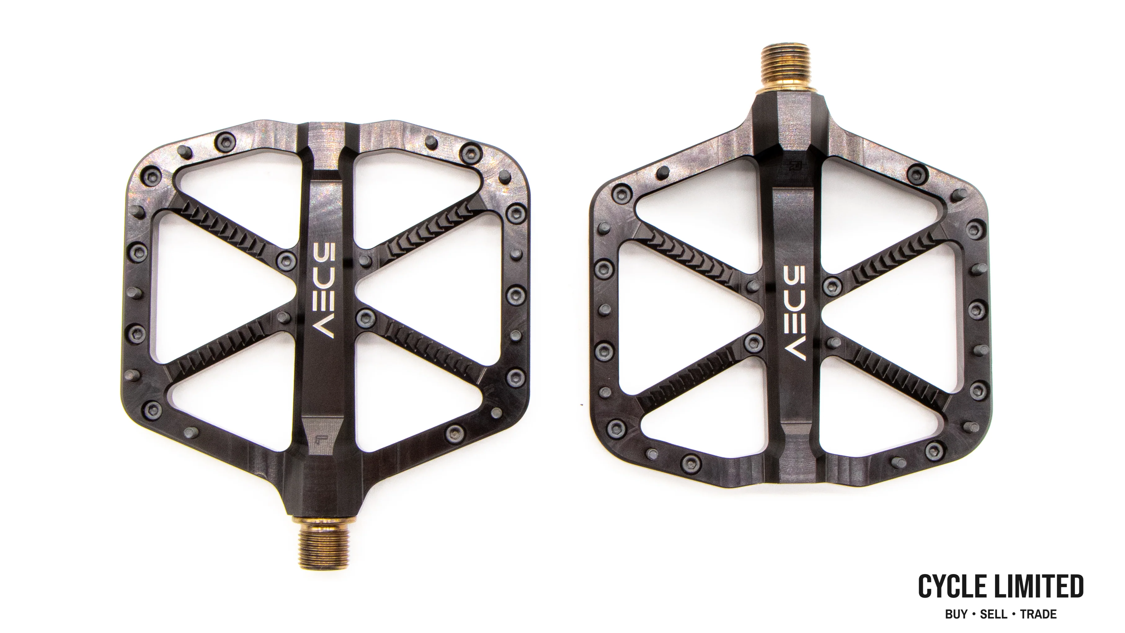 5DEV Trail/Enduro Flat Pedals Black 341g - Image 5