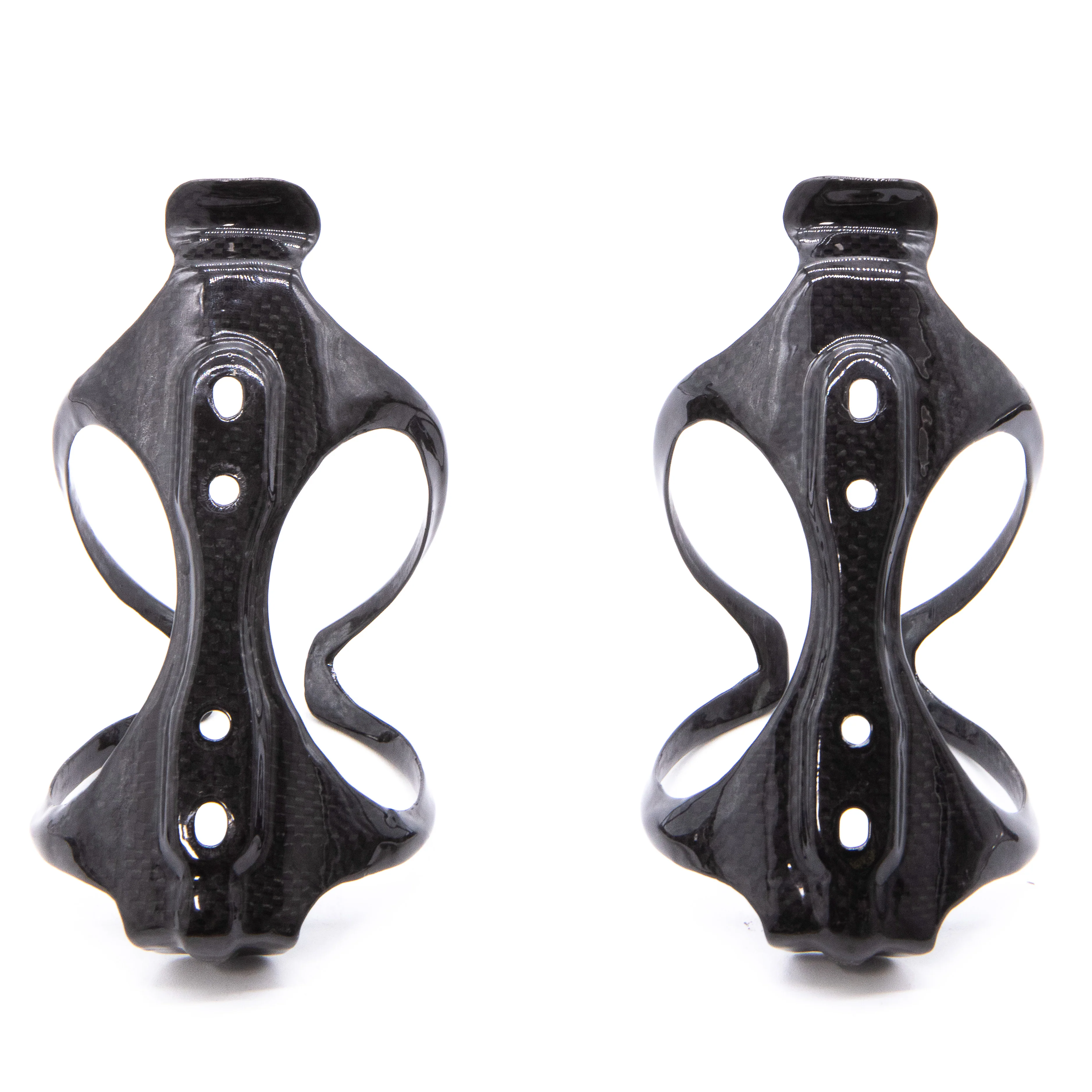 Arundel Mandible 3K Weave Gloss Carbon Bottle Cage Pair 54g - Image 3