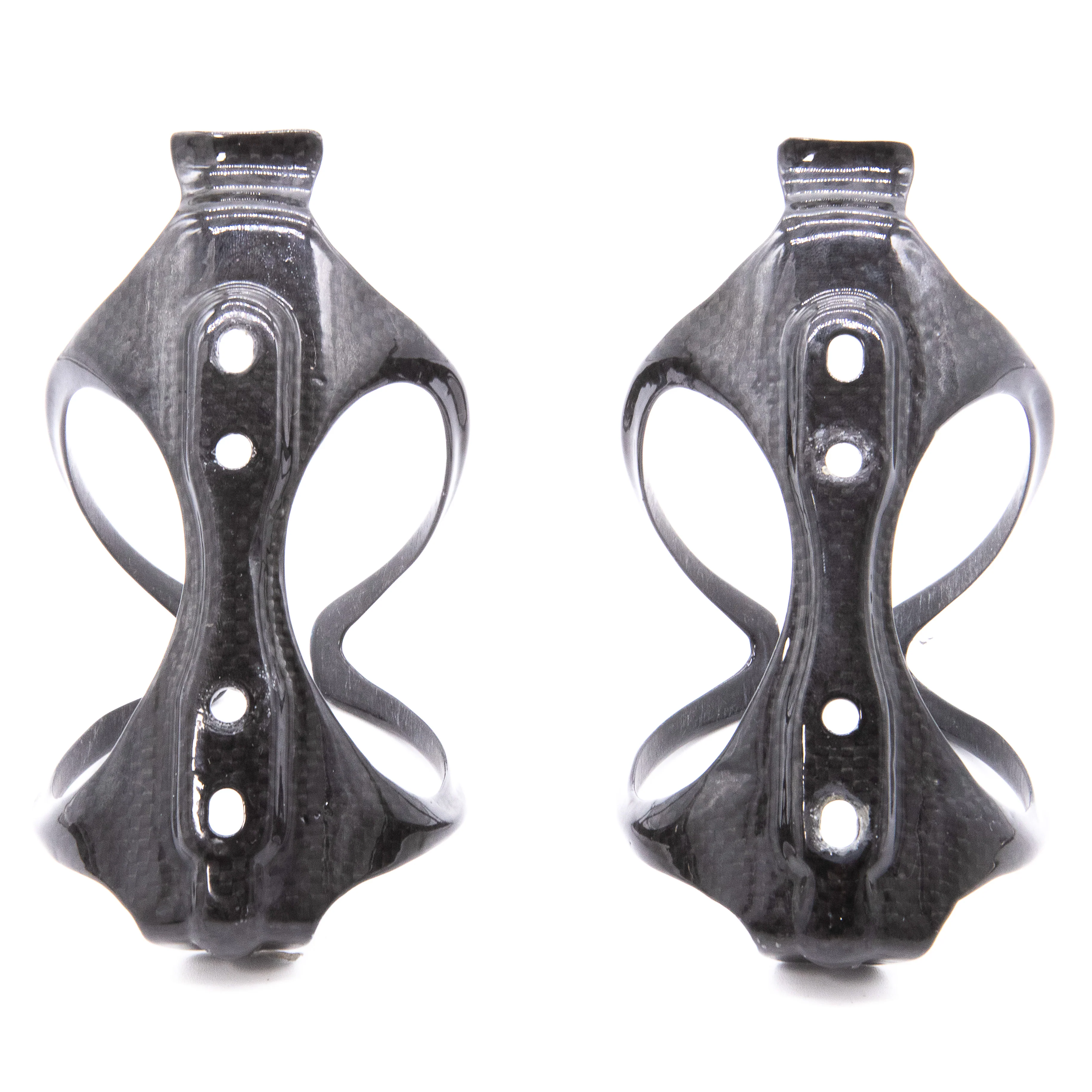 Arundel Mandible 3K Weave Gloss Carbon Bottle Cage Pair 59g - Image 3
