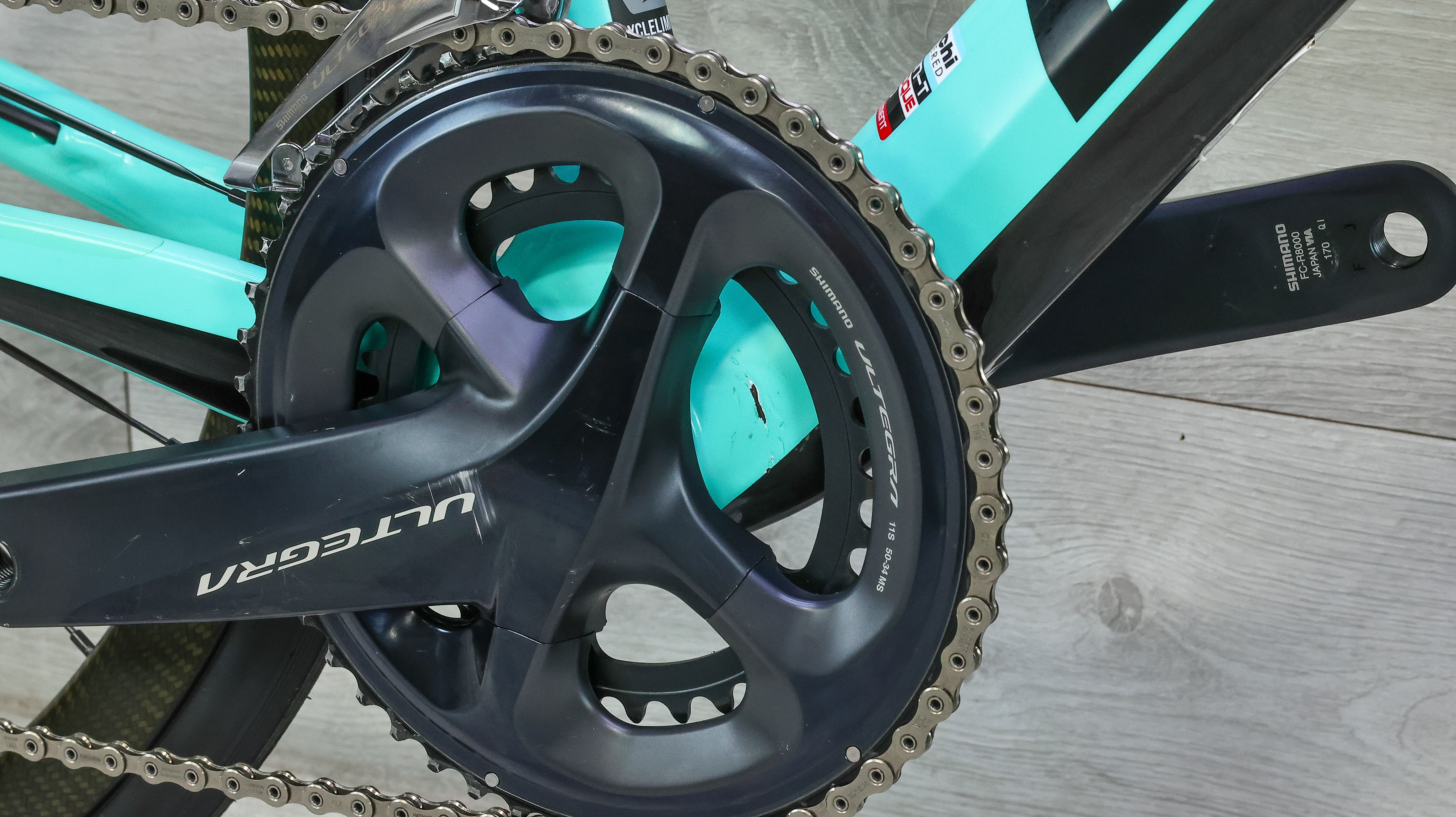 Bianchi Infinito CV Disc Ultegra Di2 Road Bike - 2019, 53cm - Image 17