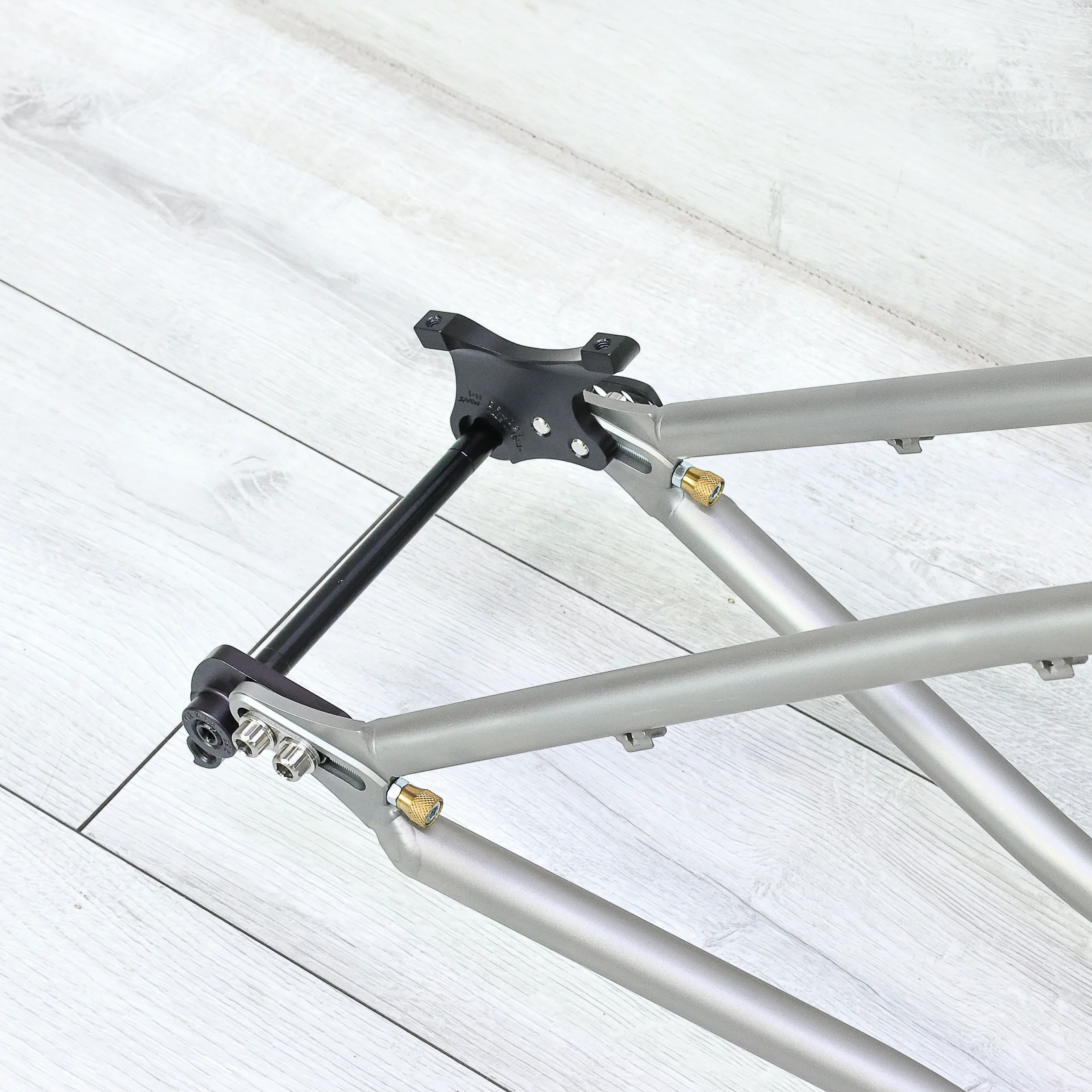 Black Sheep Klunker Custom Titanium Hardtail Mountain Bike Frameset - 2023, Medium - Image 9
