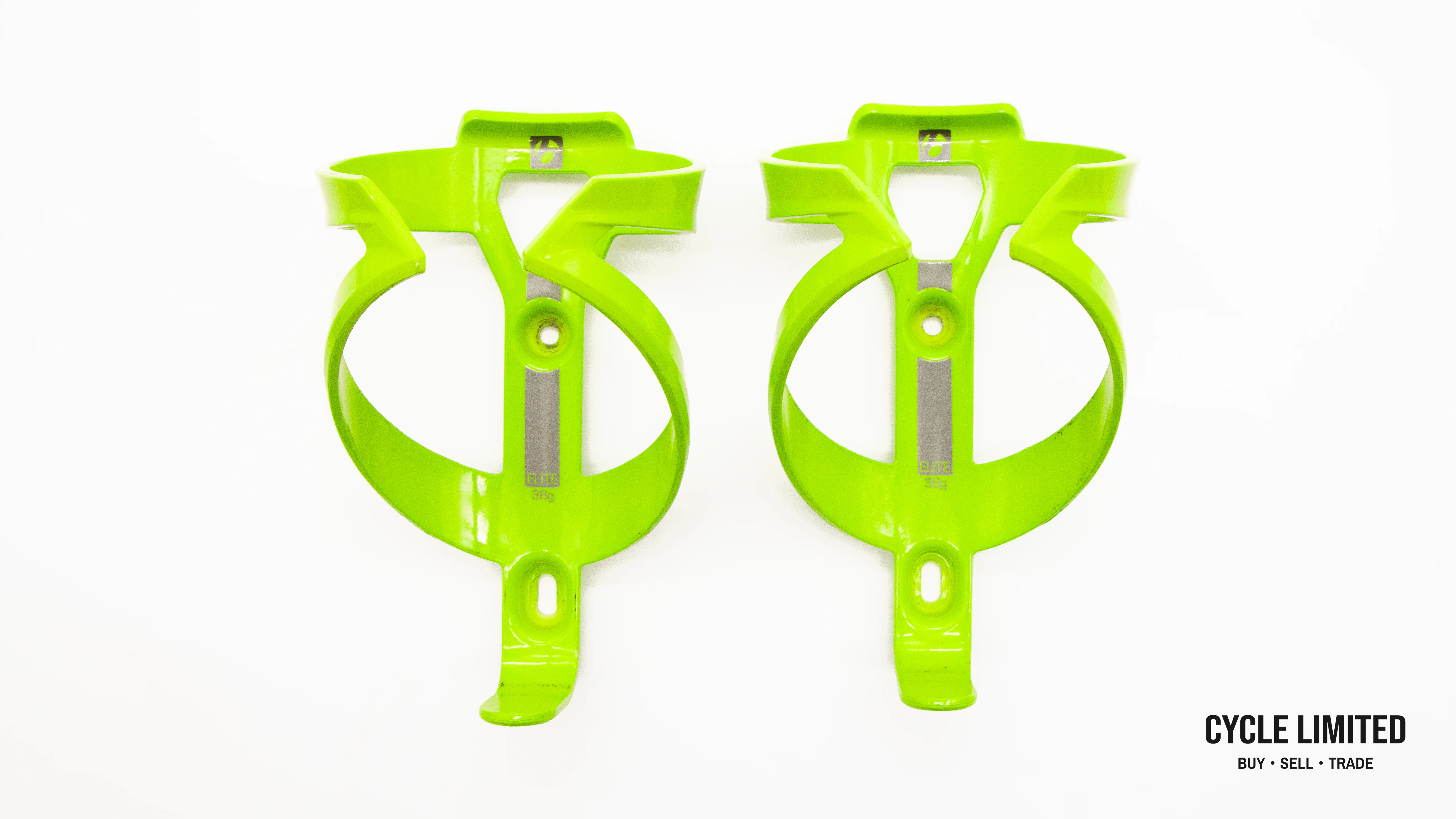 Bontrager Elite Recycled Water Bottle Cage Pair Lime Green 68g
