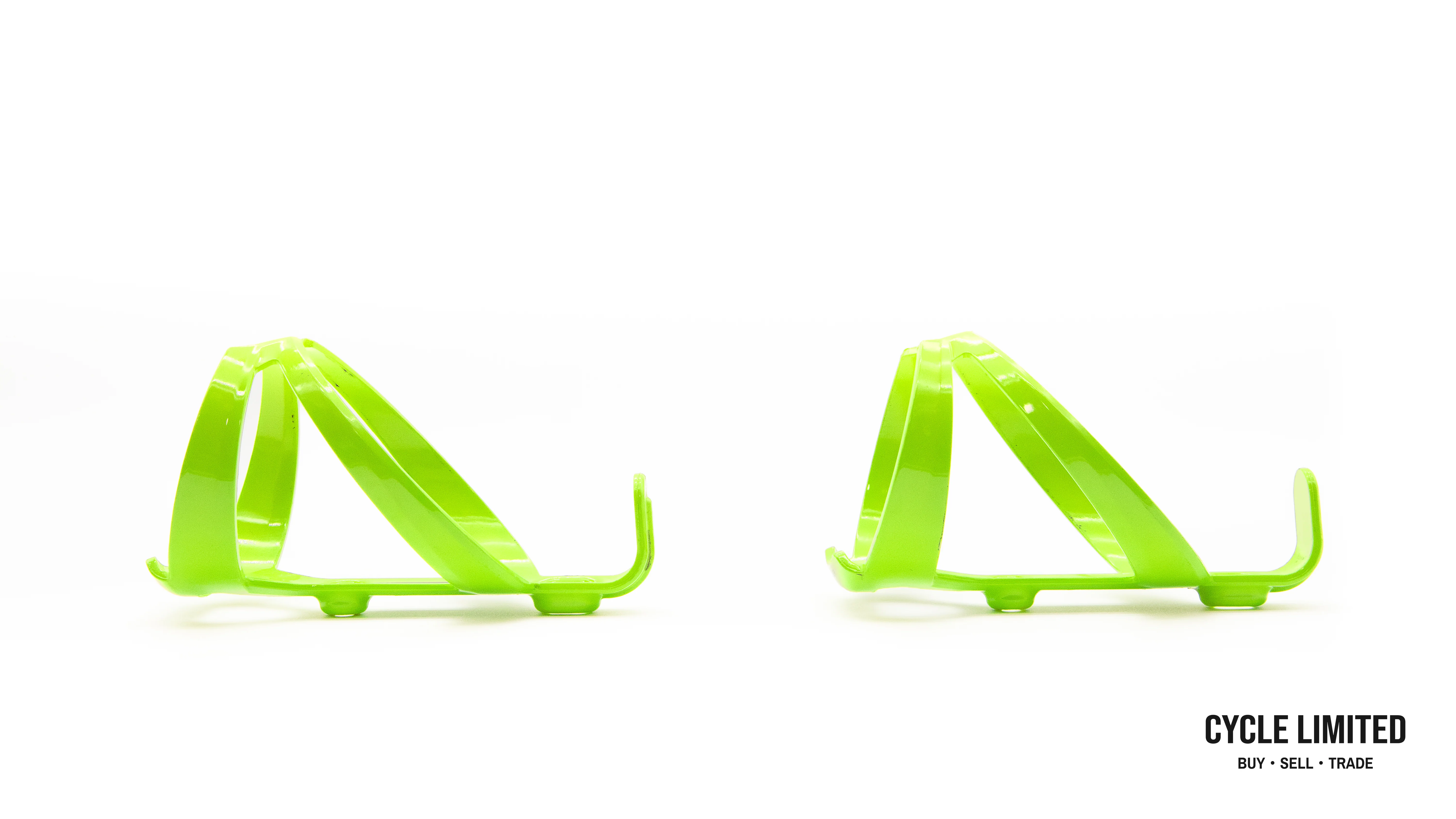 Bontrager Elite Recycled Water Bottle Cage Pair Lime Green 68g - Image 3