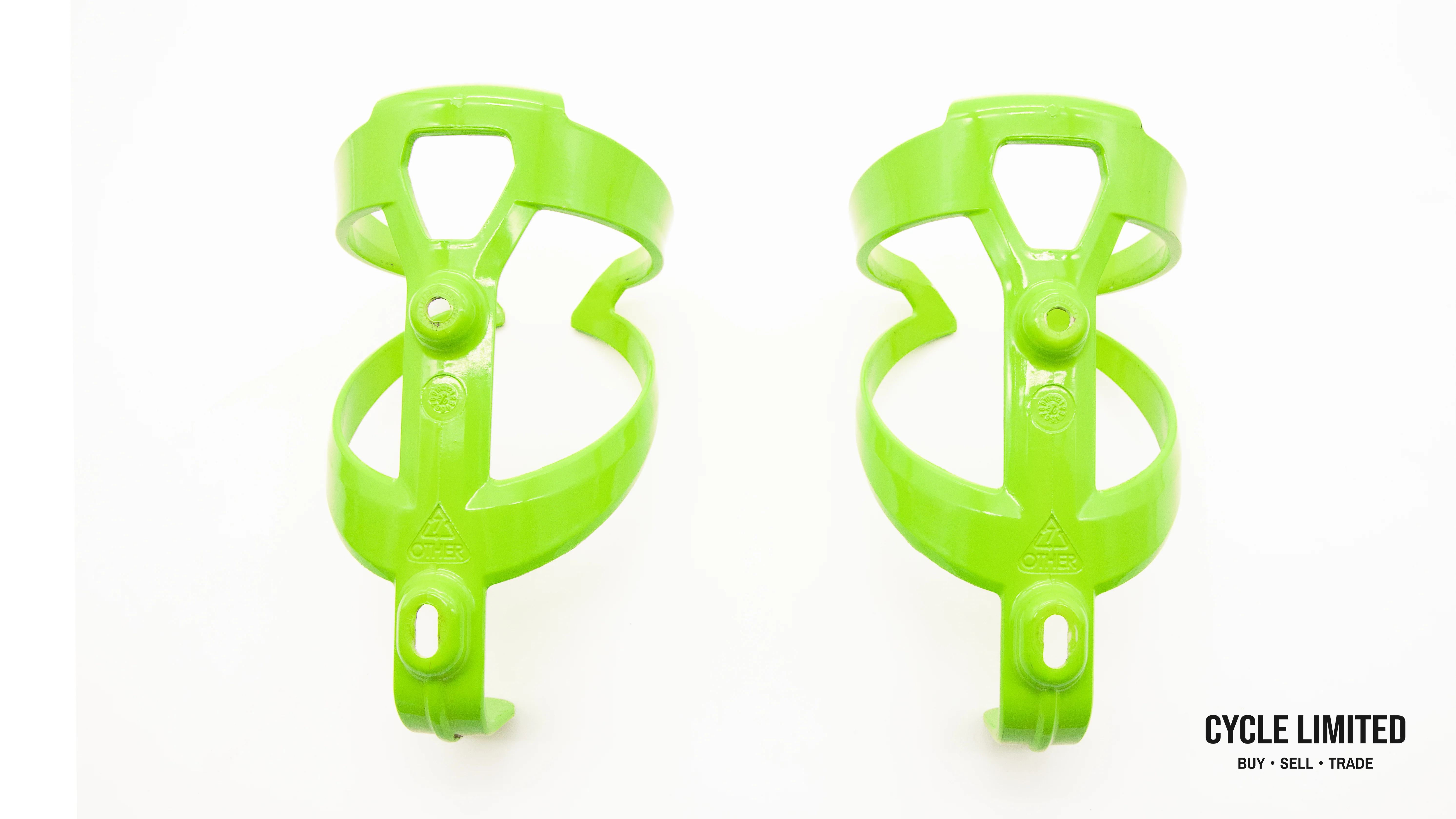 Bontrager Elite Recycled Water Bottle Cage Pair Lime Green 68g - Image 4