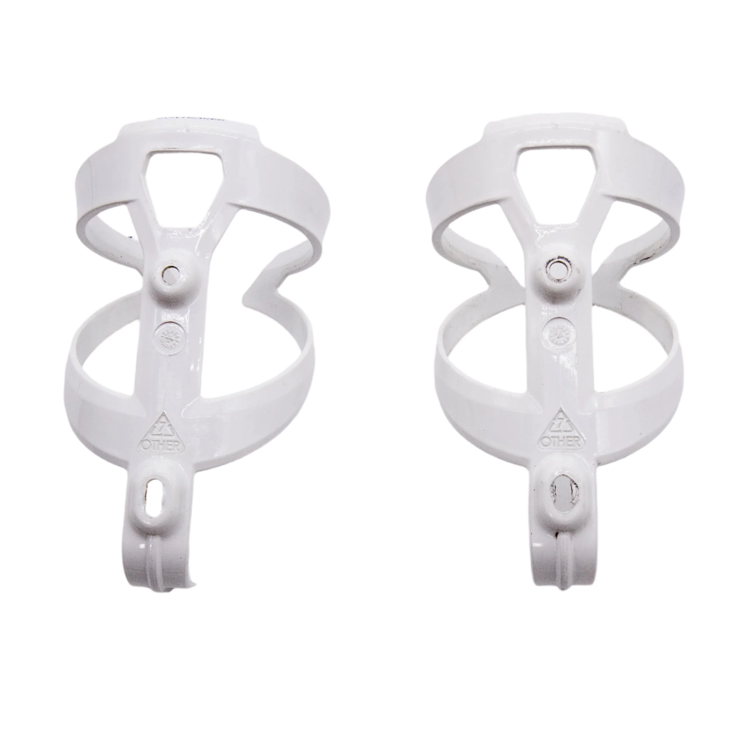 Bontrager Elite Water Bottle Cages Gloss White Pair 69g - Image 3