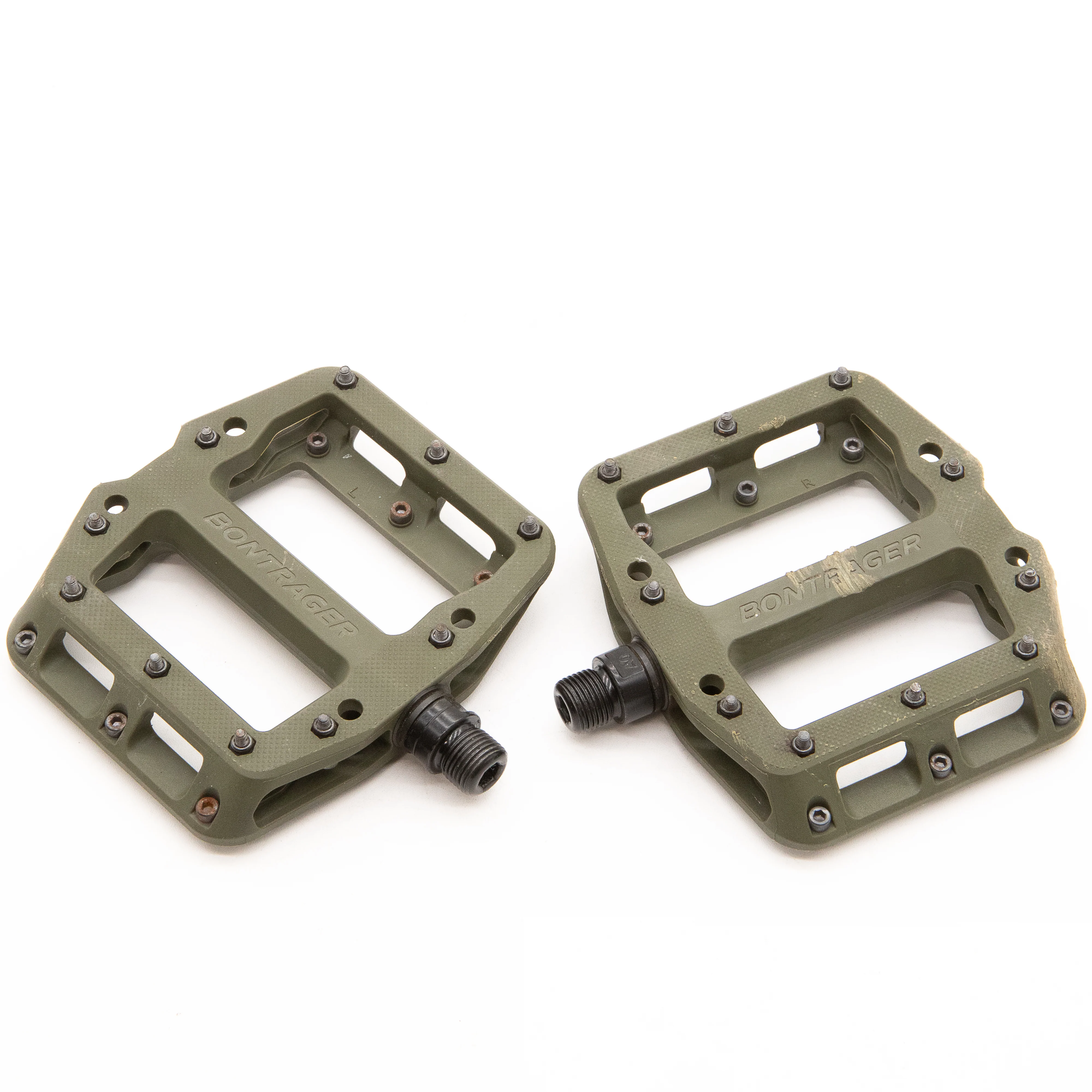 Bontrager Line Elite MTB Flat Pedal Olive Gray 356g
