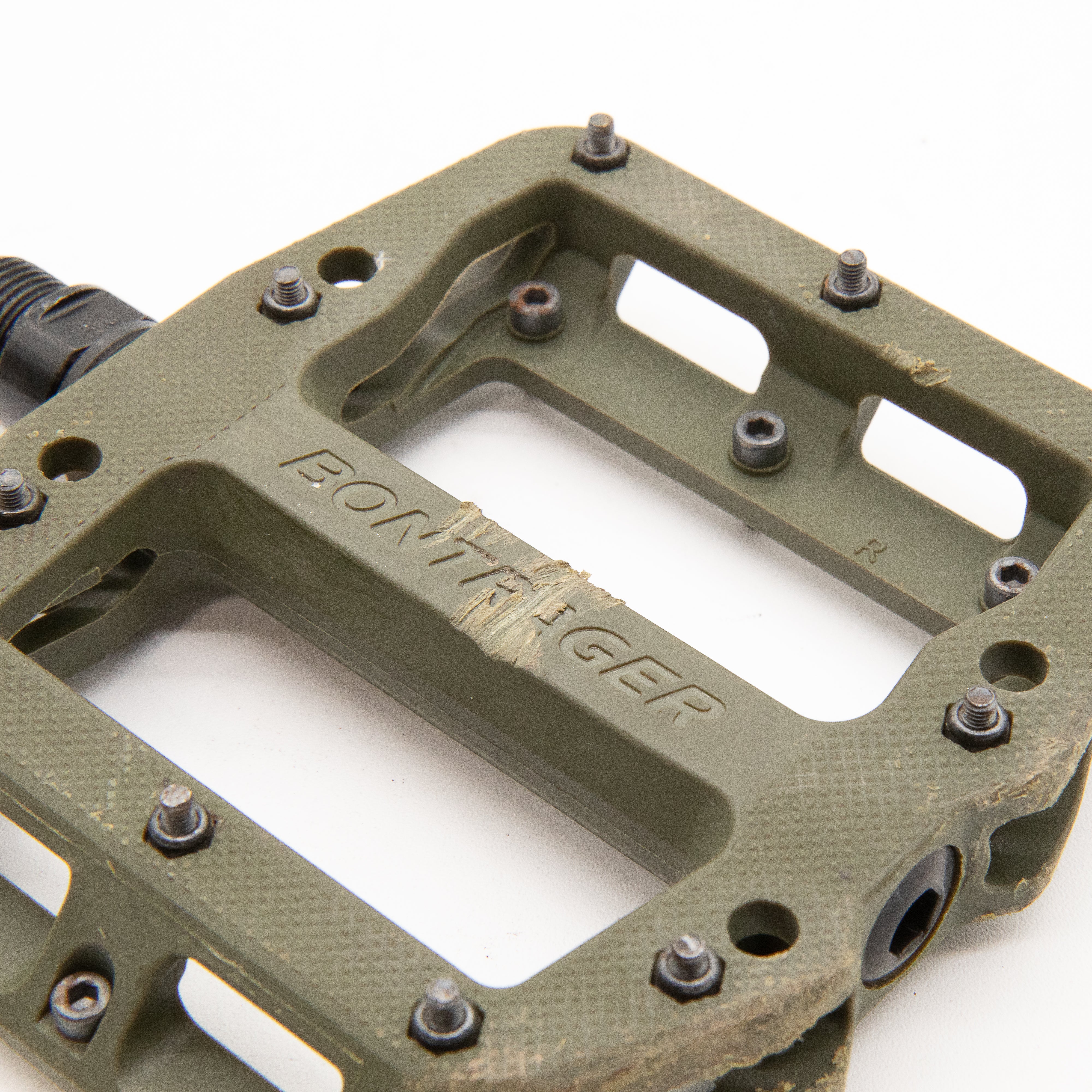 Bontrager Line Elite MTB Flat Pedal Olive Gray 356g - Image 6