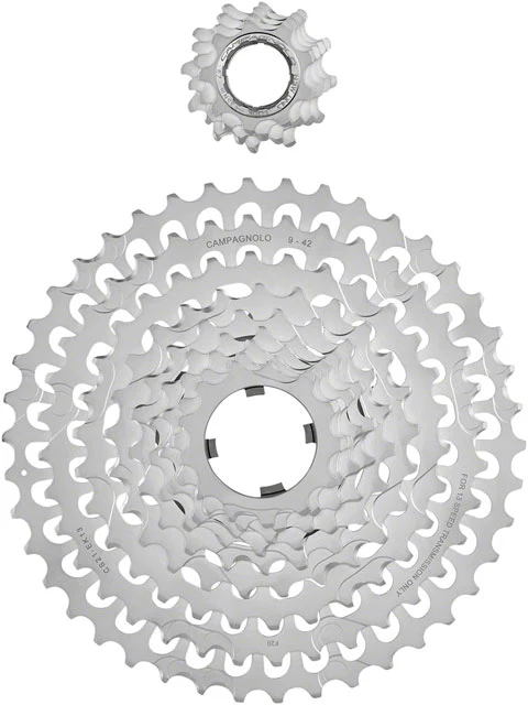 Campagnolo EKAR Cassette - 13-Speed, 9-42t, Silver, For N3W Driver Body - Image 3