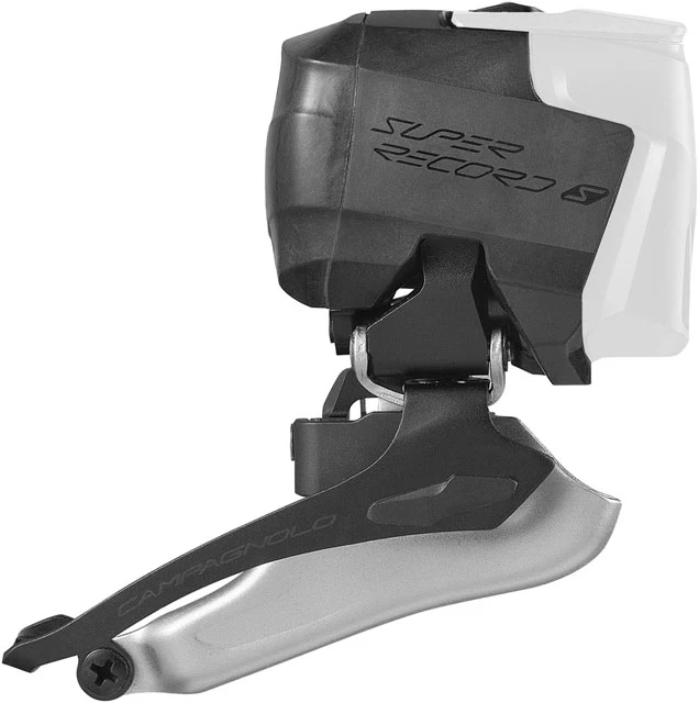 Campagnolo Super Record S Wireless Front Derailleur - 12-Speed, Braze-On, Battery Sold Separate, Black