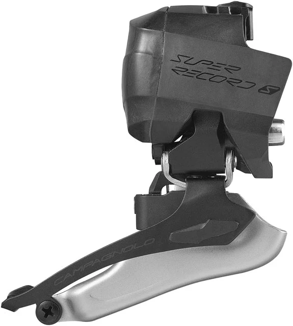 Campagnolo Super Record S Wireless Front Derailleur - 12-Speed, Braze-On, Battery Sold Separate, Black - Image 2