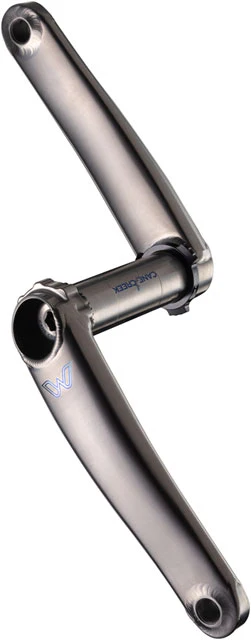 Cane Creek eeWings All-Road Titanium Crankset - 8-Bolt Direct Mount, 30mm Spindle, Brushed Titanium