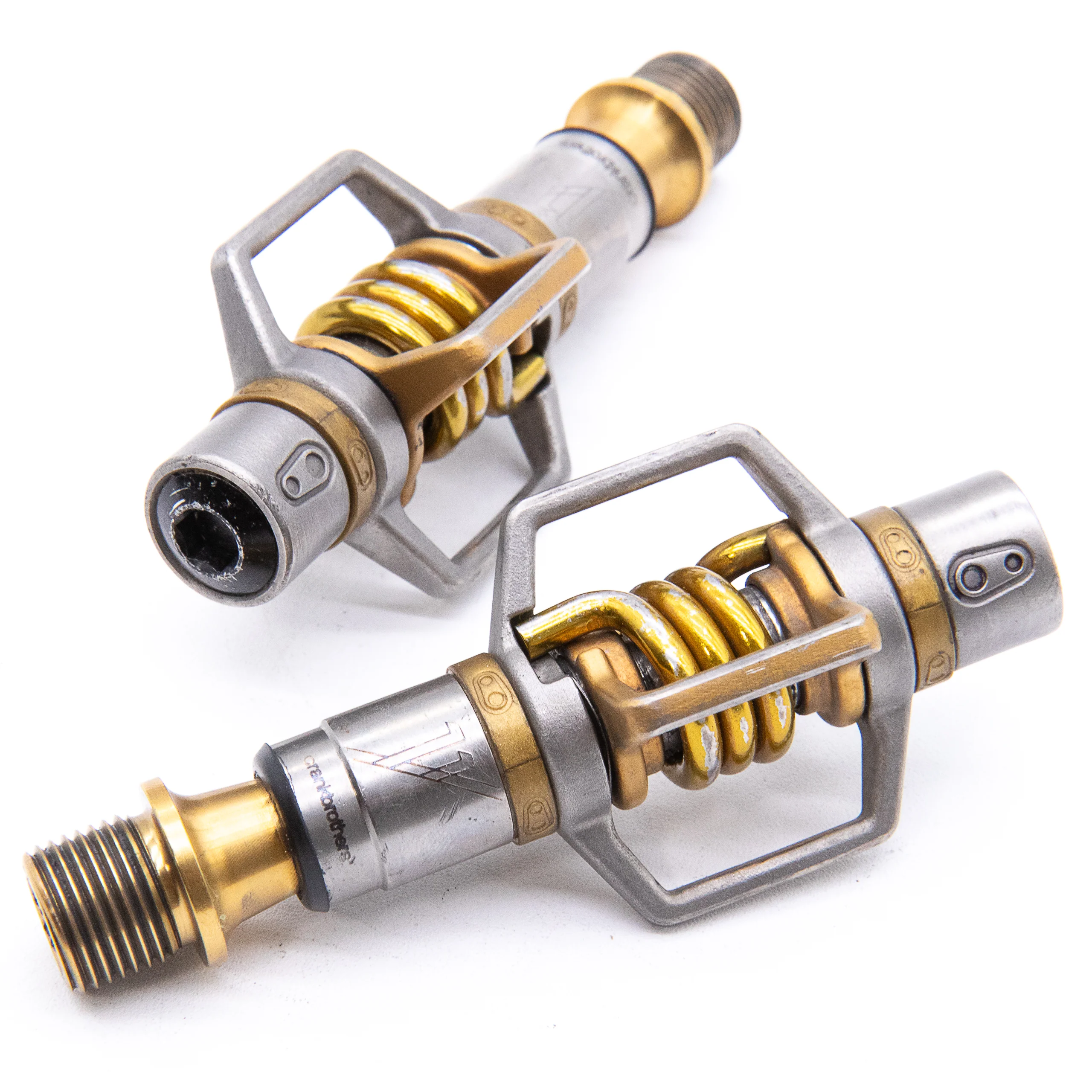 Crank Brothers Eggbeater 11 Gold Clipless MTB Pedals Titanium 185g - Image 5