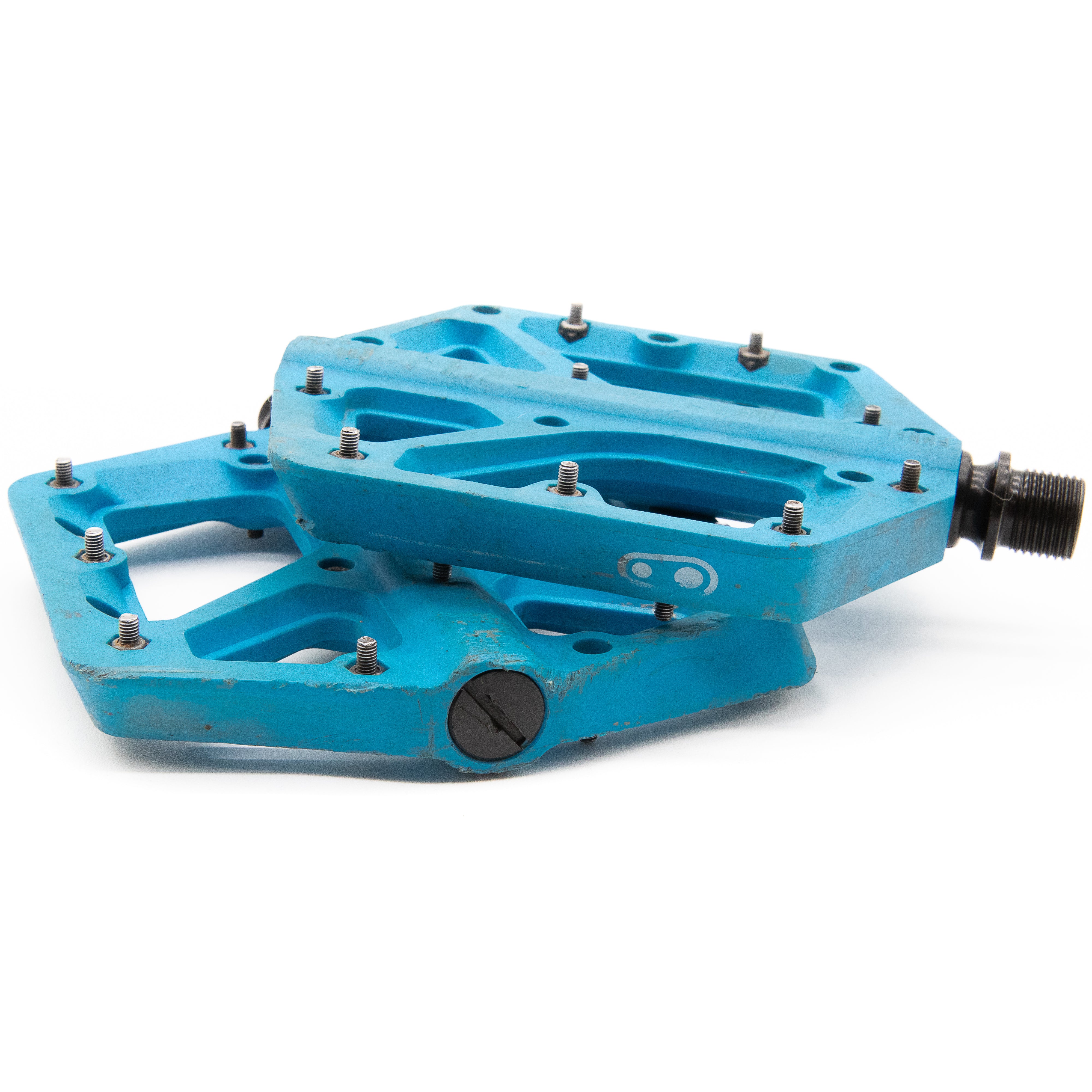 Crank Brothers Stamp 1 Flat Platform Pedals Blue Large 355g - Image 3