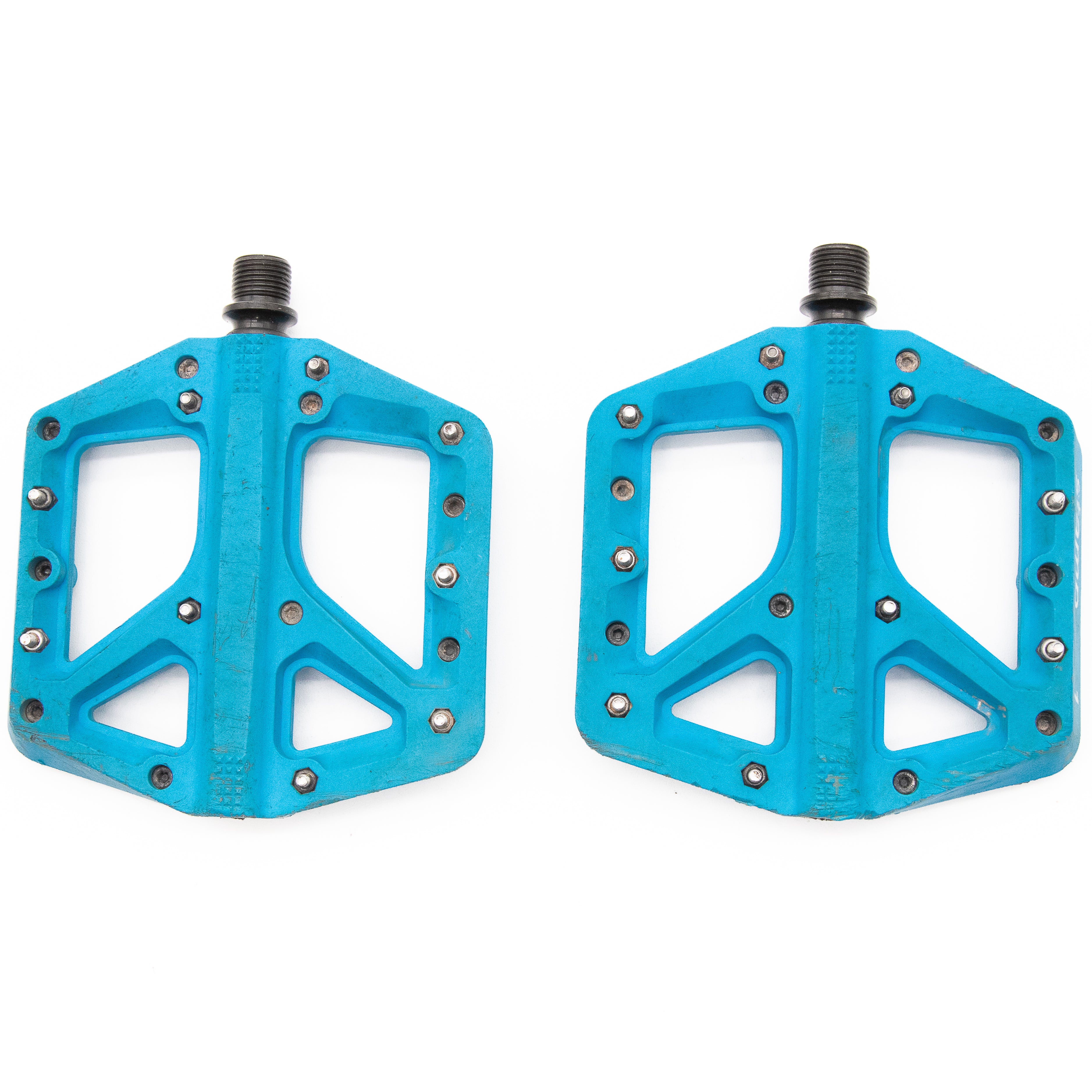 Crank Brothers Stamp 1 Flat Platform Pedals Blue Large 355g - Image 6