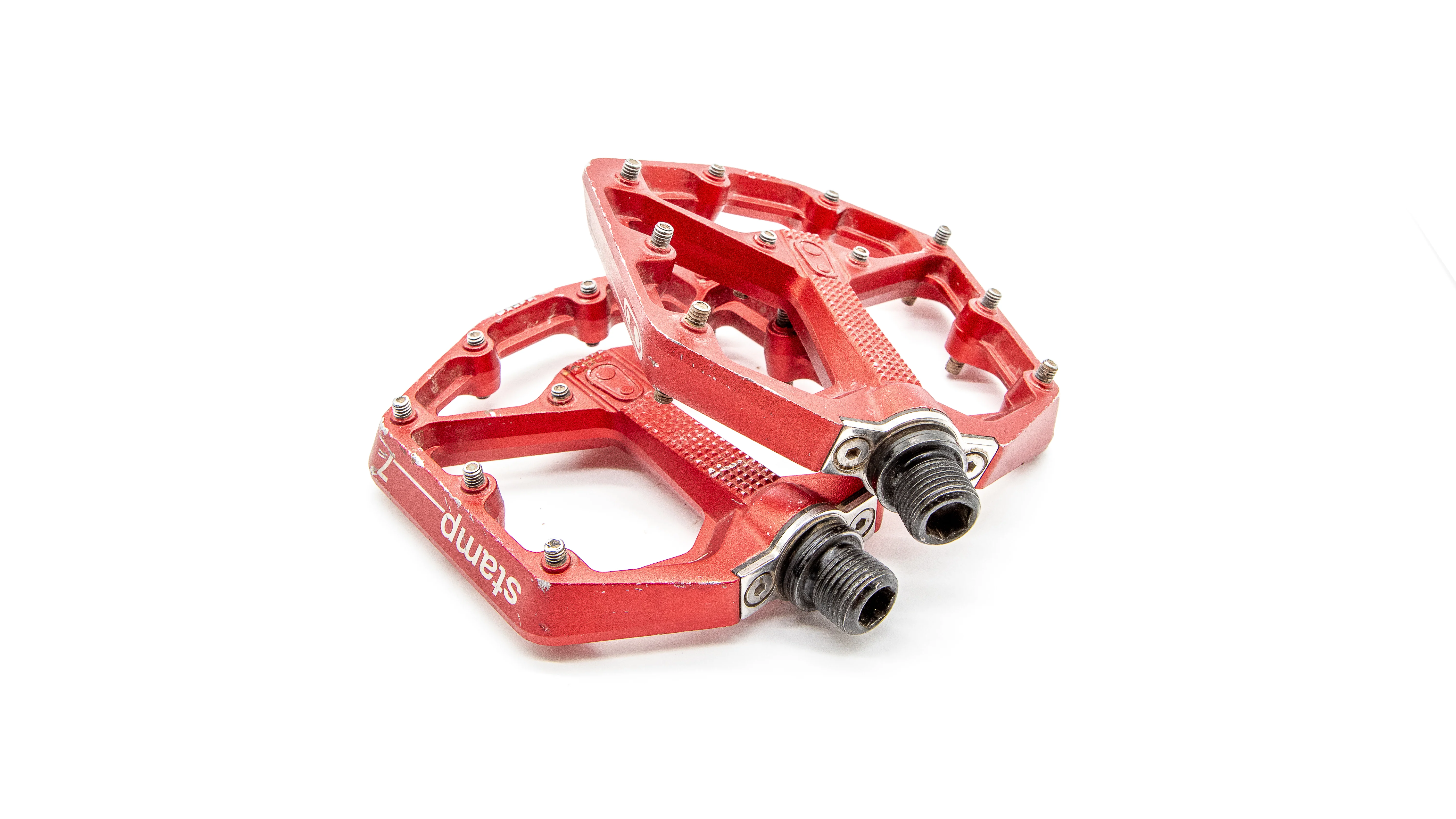 Crank Brothers Stamp 7 Small Red MTB Pedals 348g - Image 2