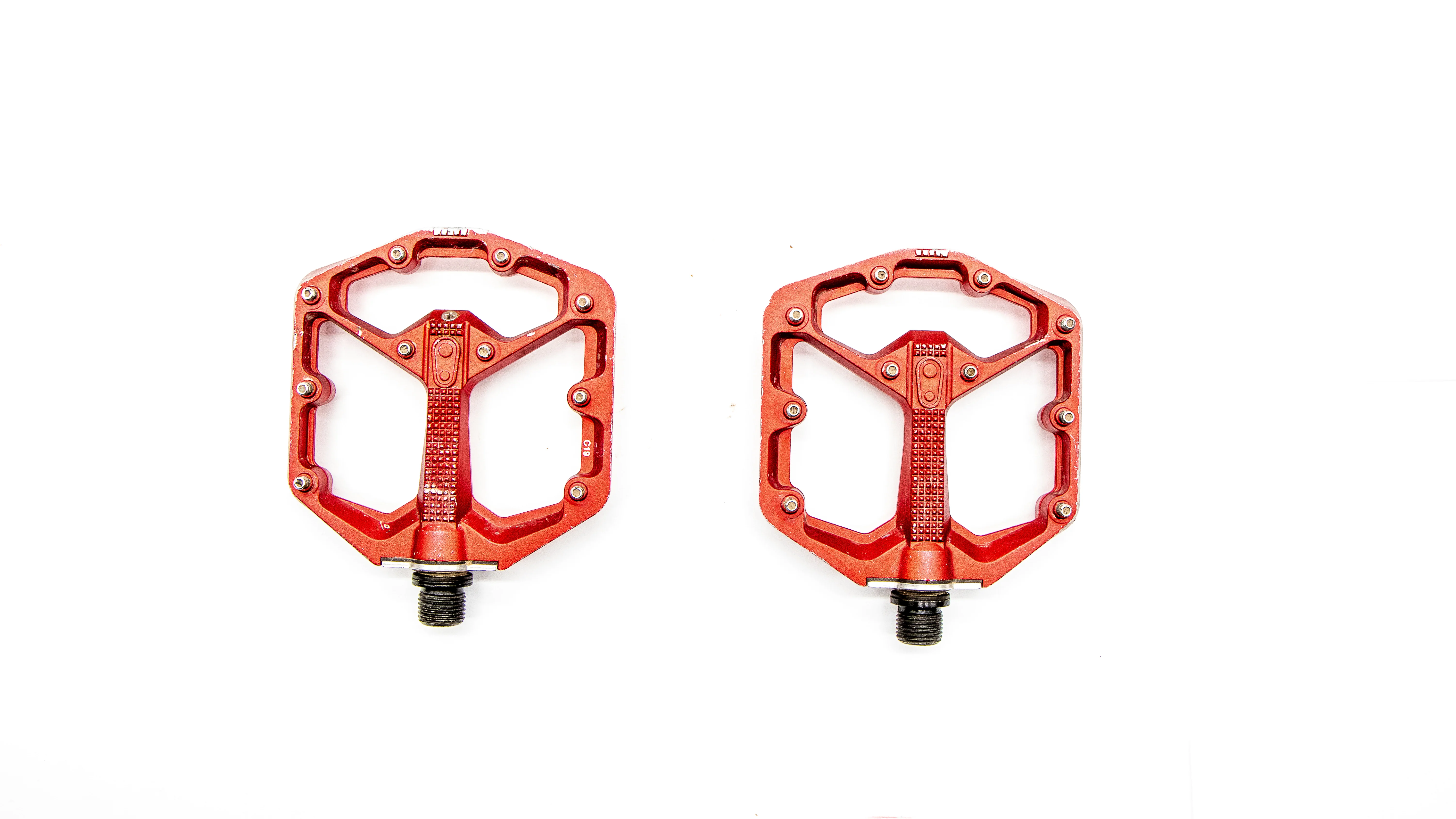 Crank Brothers Stamp 7 Small Red MTB Pedals 348g - Image 4