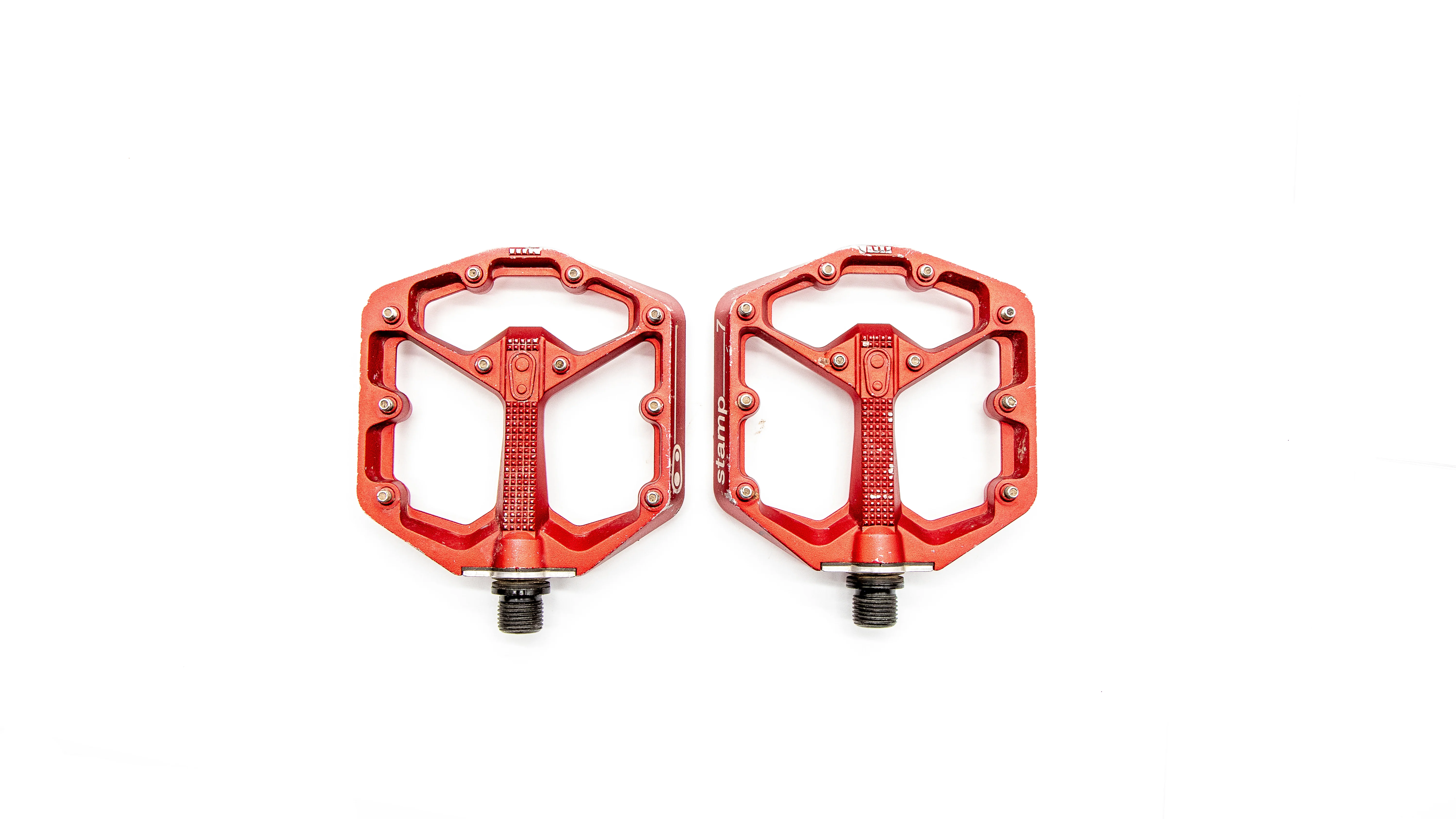 Crank Brothers Stamp 7 Small Red MTB Pedals 348g - Image 5