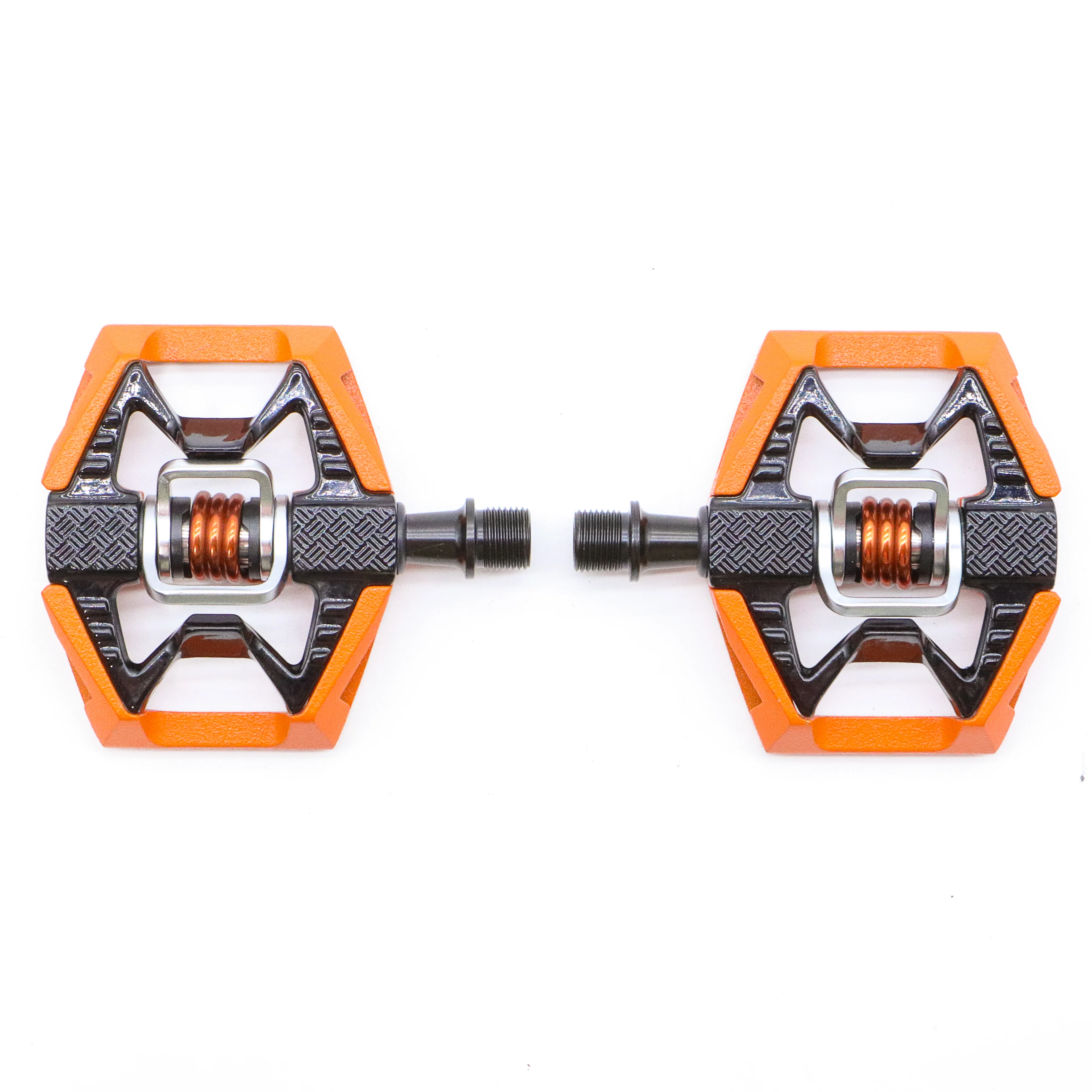 Crankbrothers Double Shot 2 Platform/Clipless Hybrid MTB Pedals - 406g, Orange - Image 3