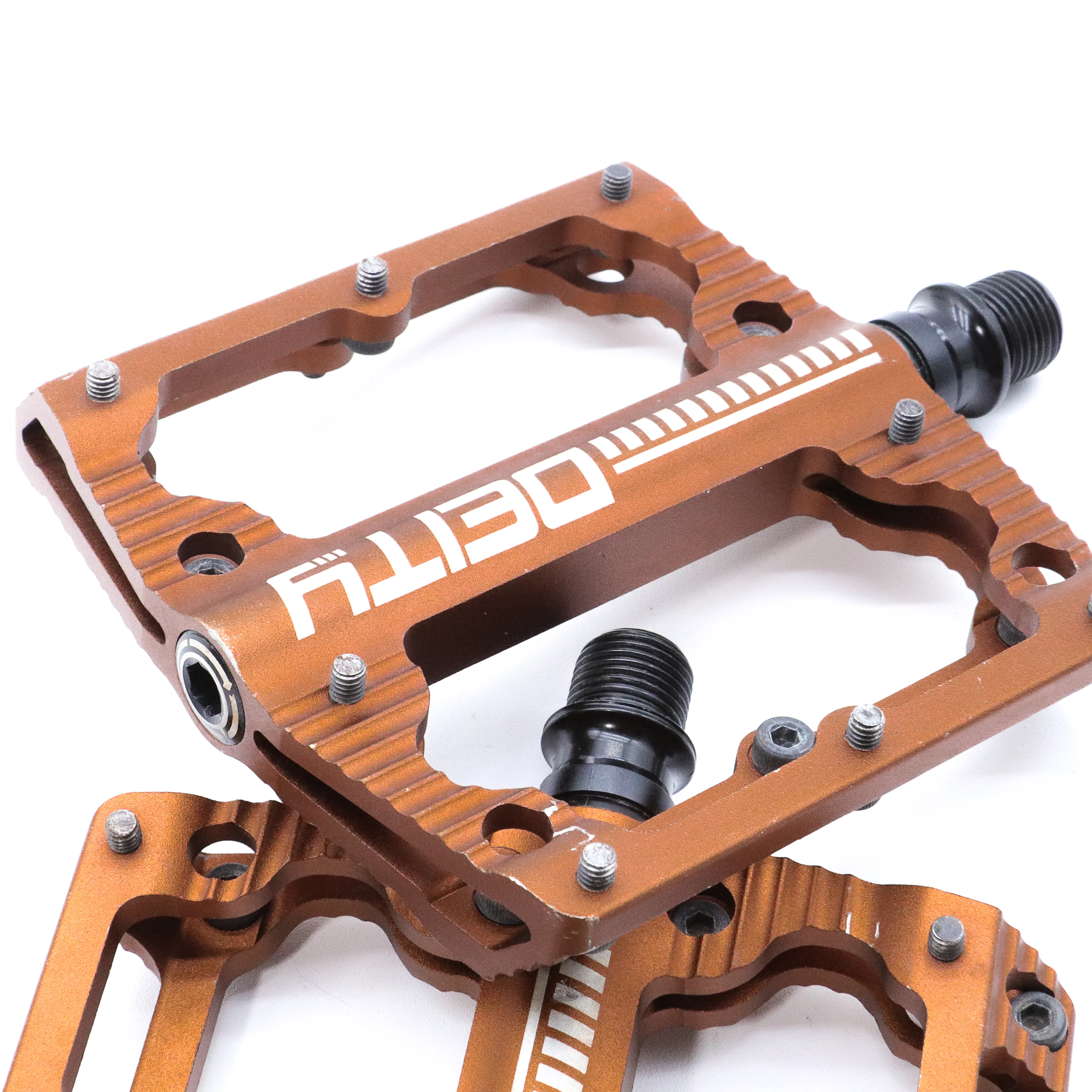 Deity Black Kat Platform MTB Bike Pedals - 429g, Bronze - Image 4