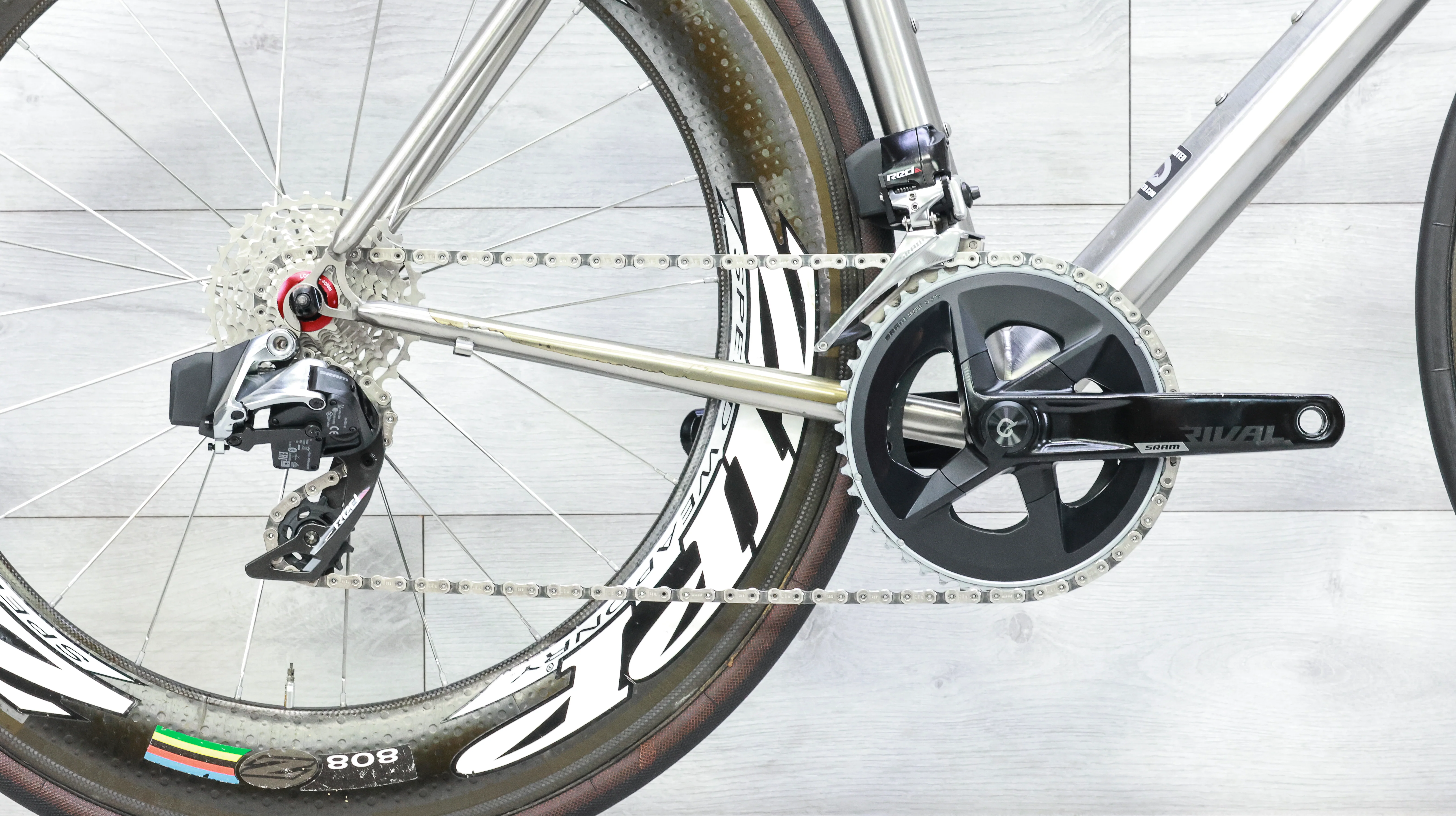 Douglas Racing Titanium Red eTap Road Bike - 2014, 54cm - Image 5