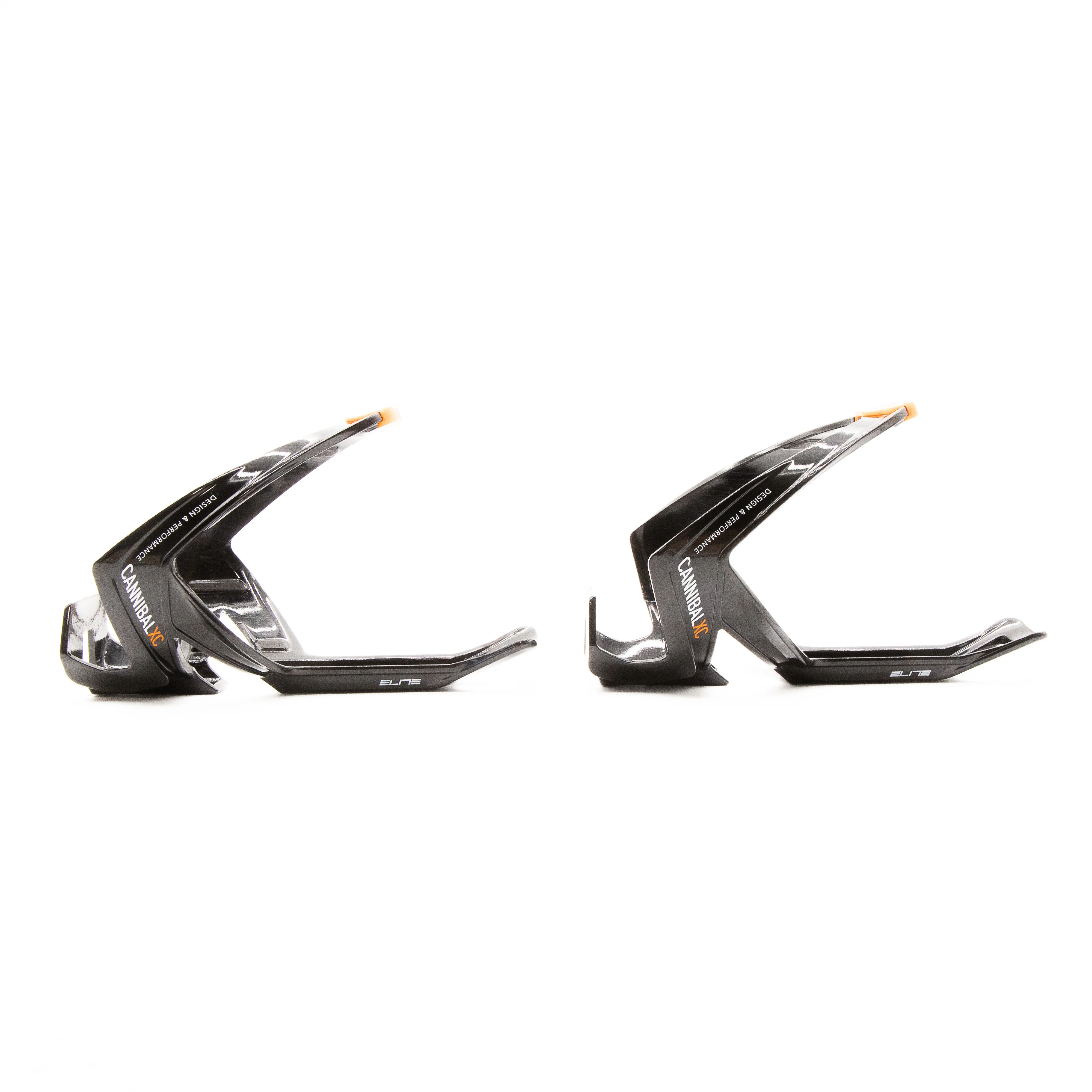 Elite Cannibal Bottle Cages Pair Black/Orange 83g - Image 2