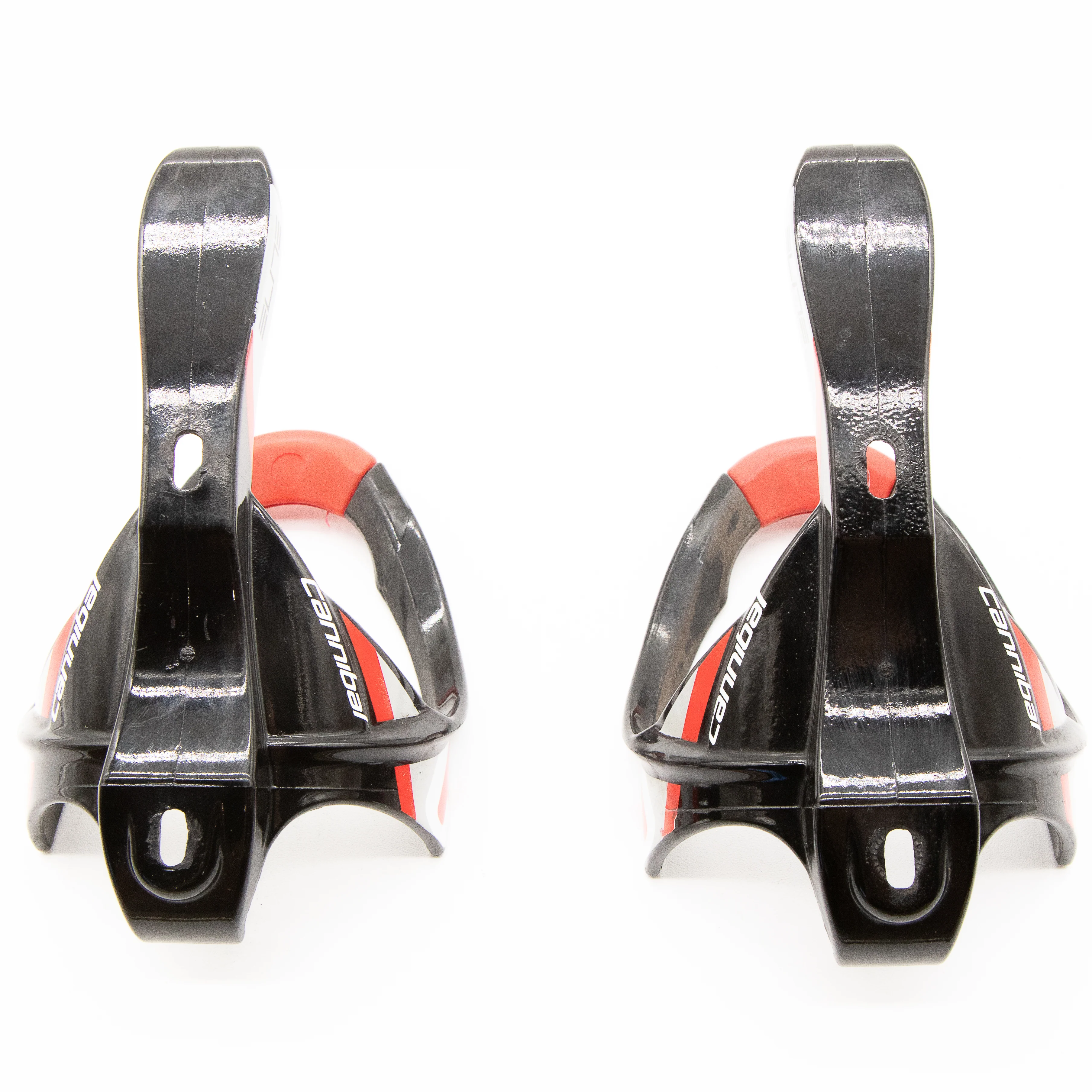 Elite Cannibal Bottle Cages Pair Black Red 83g - Image 4