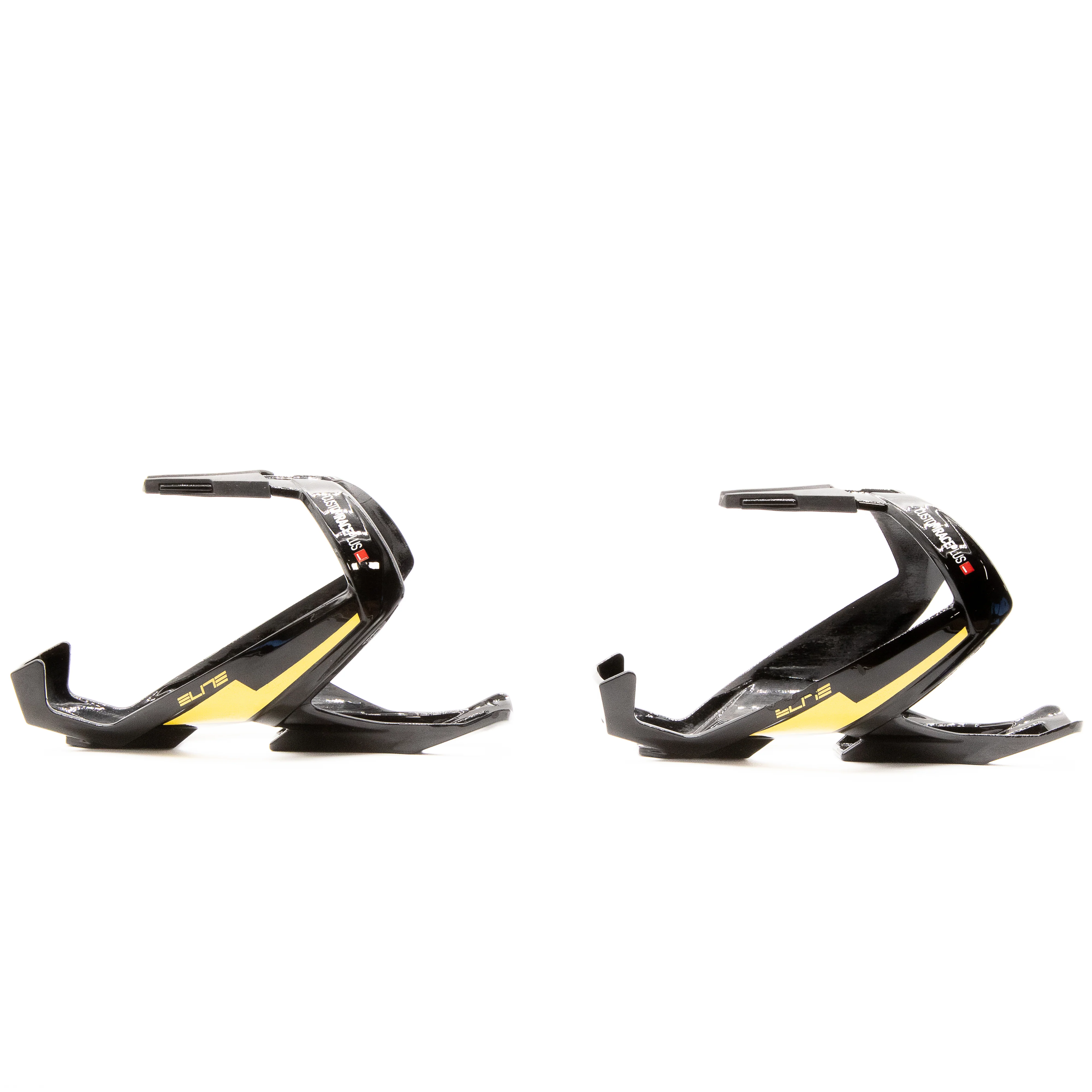 Elite Custom Race Plus Yellow/Black Bottle Cages Pair 81g - Image 2