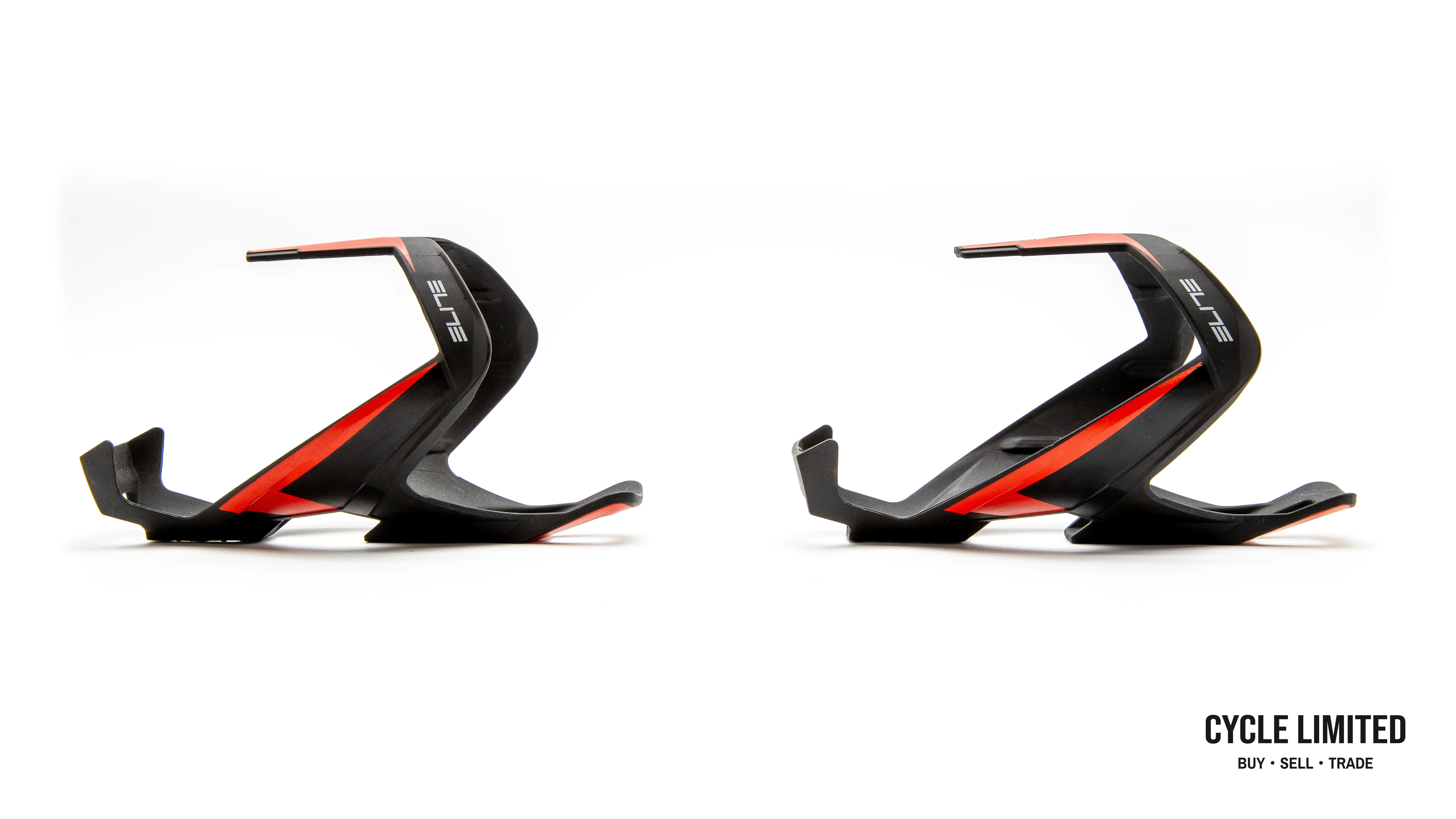 Elite Vico Carbon Bottle Cage Pair Matte Black/Red 53g - Image 2