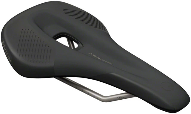 Ergon SR Allroad Comp Saddle - TiNox SL, Black, Men's