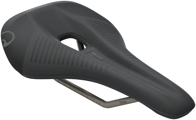 Ergon SRS Comp Saddle - TiNox XP, Black, Men's