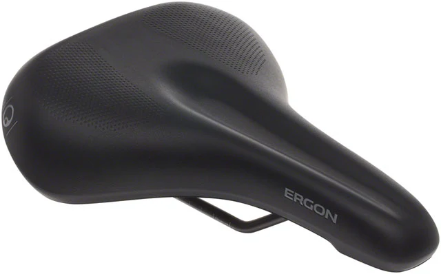 Ergon ST Gel Saddle - Chromoly, Black, Women's