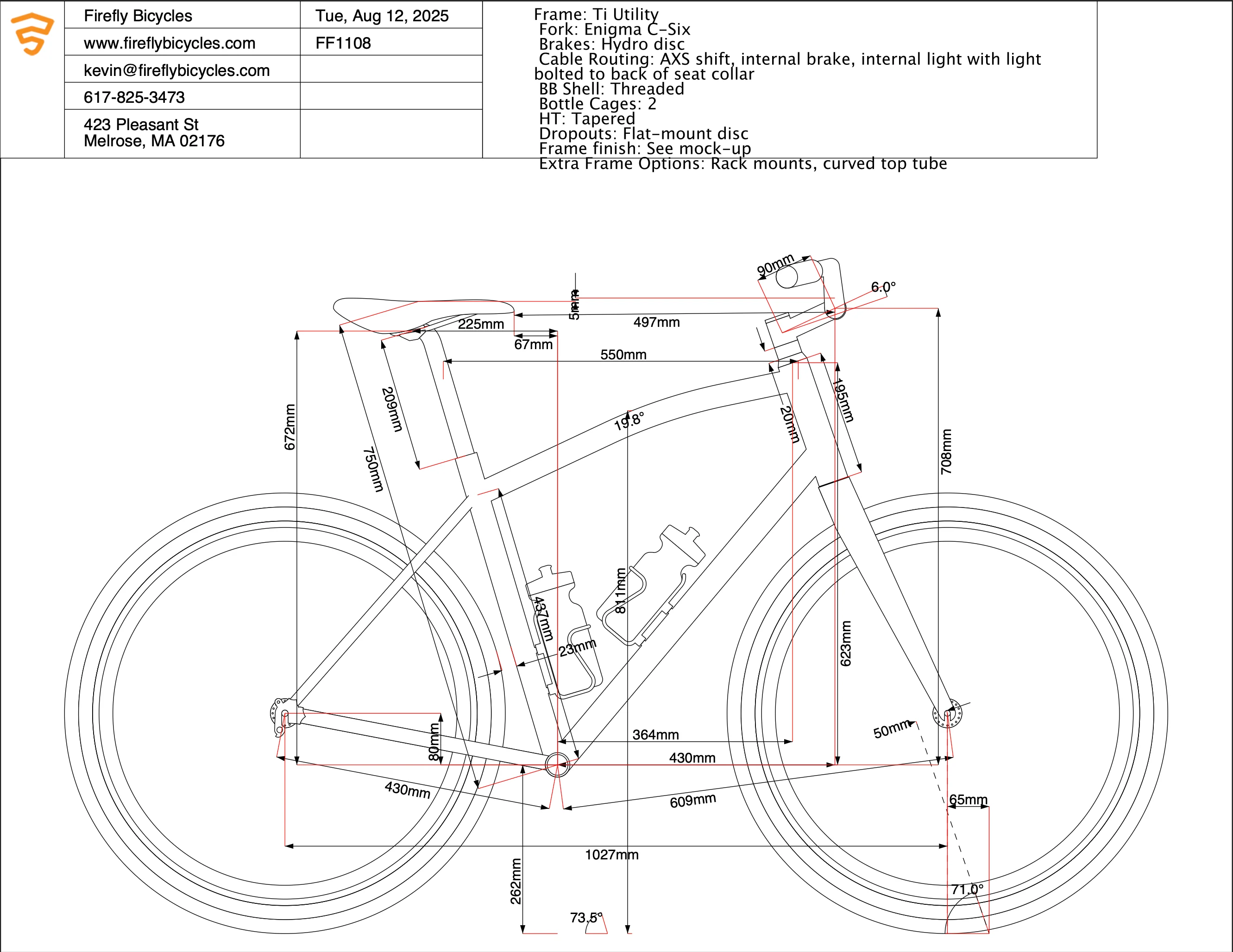 Firefly Ti Utility XX1 AXS Titanium Urban Bike - 2021, Large - Image 19