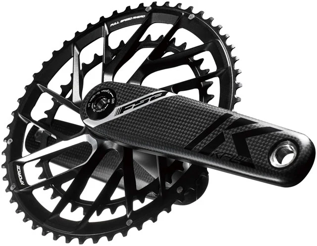 Full Speed Ahead K-Force Team Edition 2x Crankset  - 11-Speed, Direct Mount Chainring, 386EVO Spindle, Carbon/Black