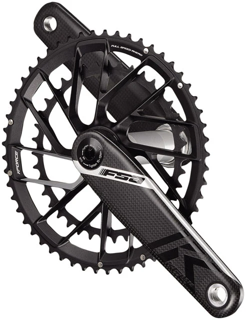 Full Speed Ahead K-Force Team Edition 2x Crankset  - 11-Speed, Direct Mount Chainring, 386EVO Spindle, Carbon/Black - Image 2